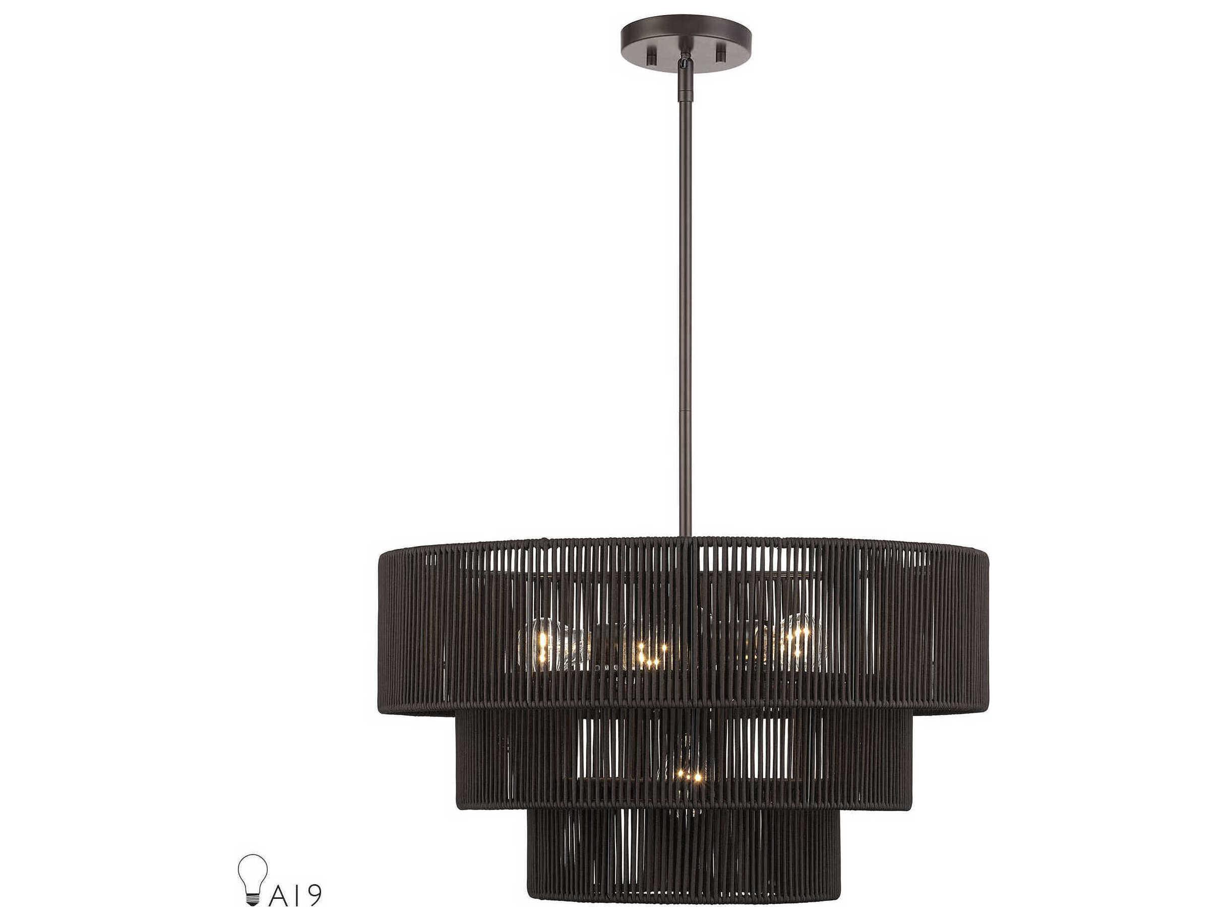 Livex Lighting Acordia 6-Light English Bronze Pendant