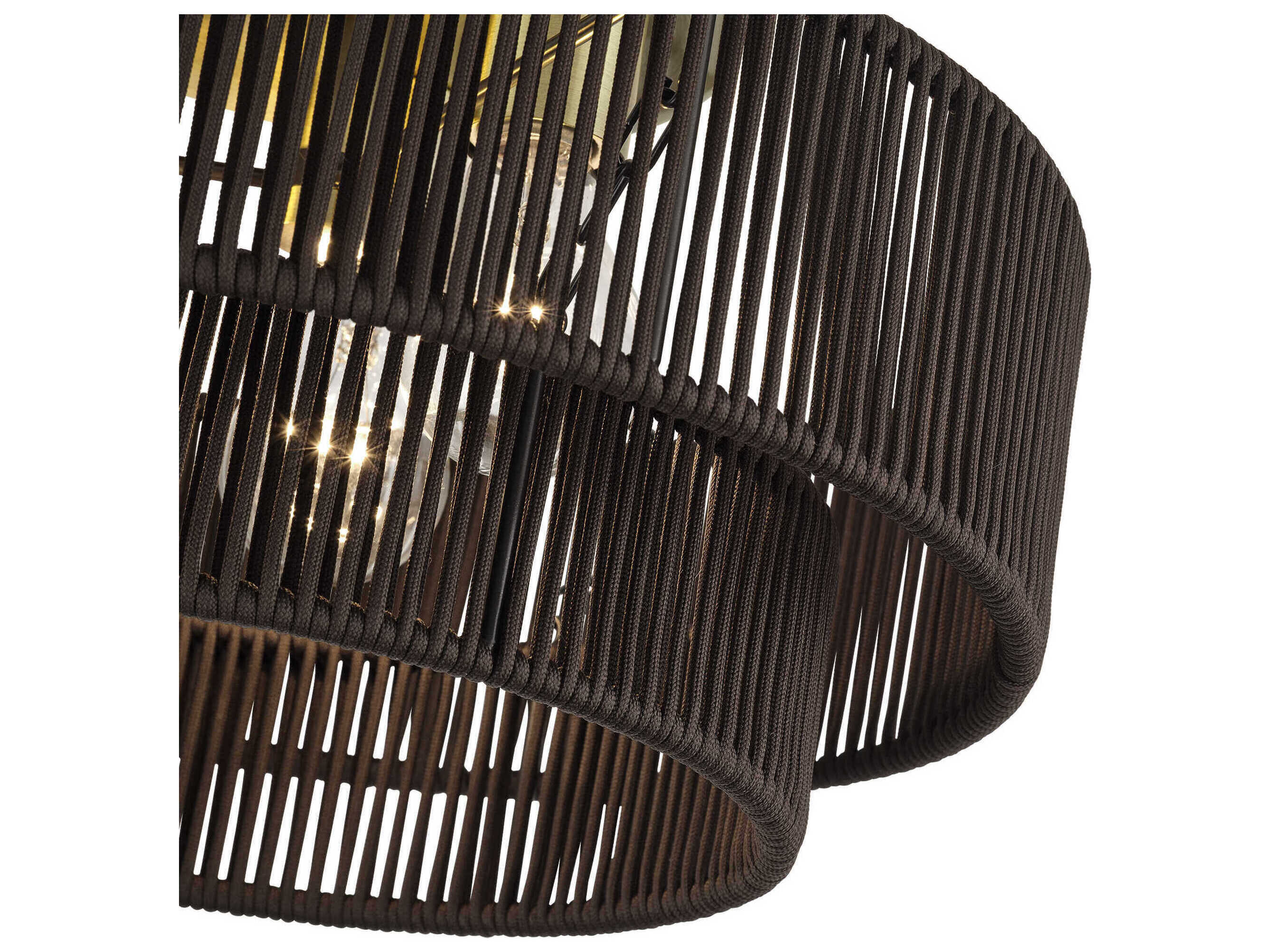 Livex Lighting Acordia 3-Light Antique Brass Drum Semi Flush Mount