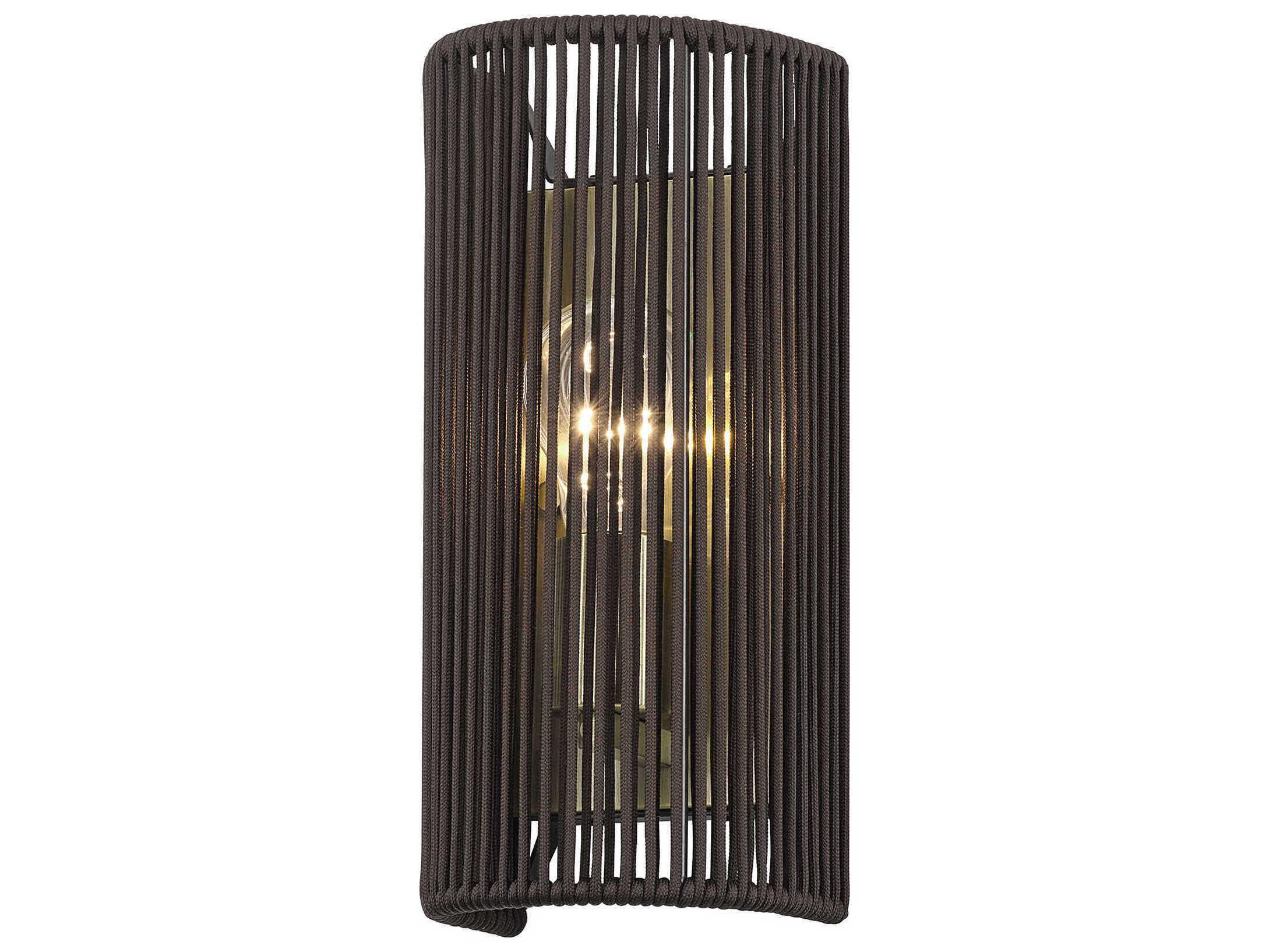 Livex Lighting Acordia 1-Light Antique Brass Wall Sconce