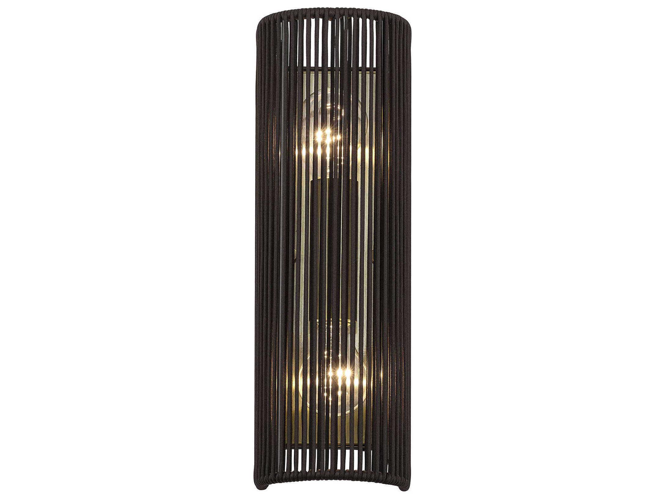 Livex Lighting Acordia 2-Light Antique Brass Wall Sconce