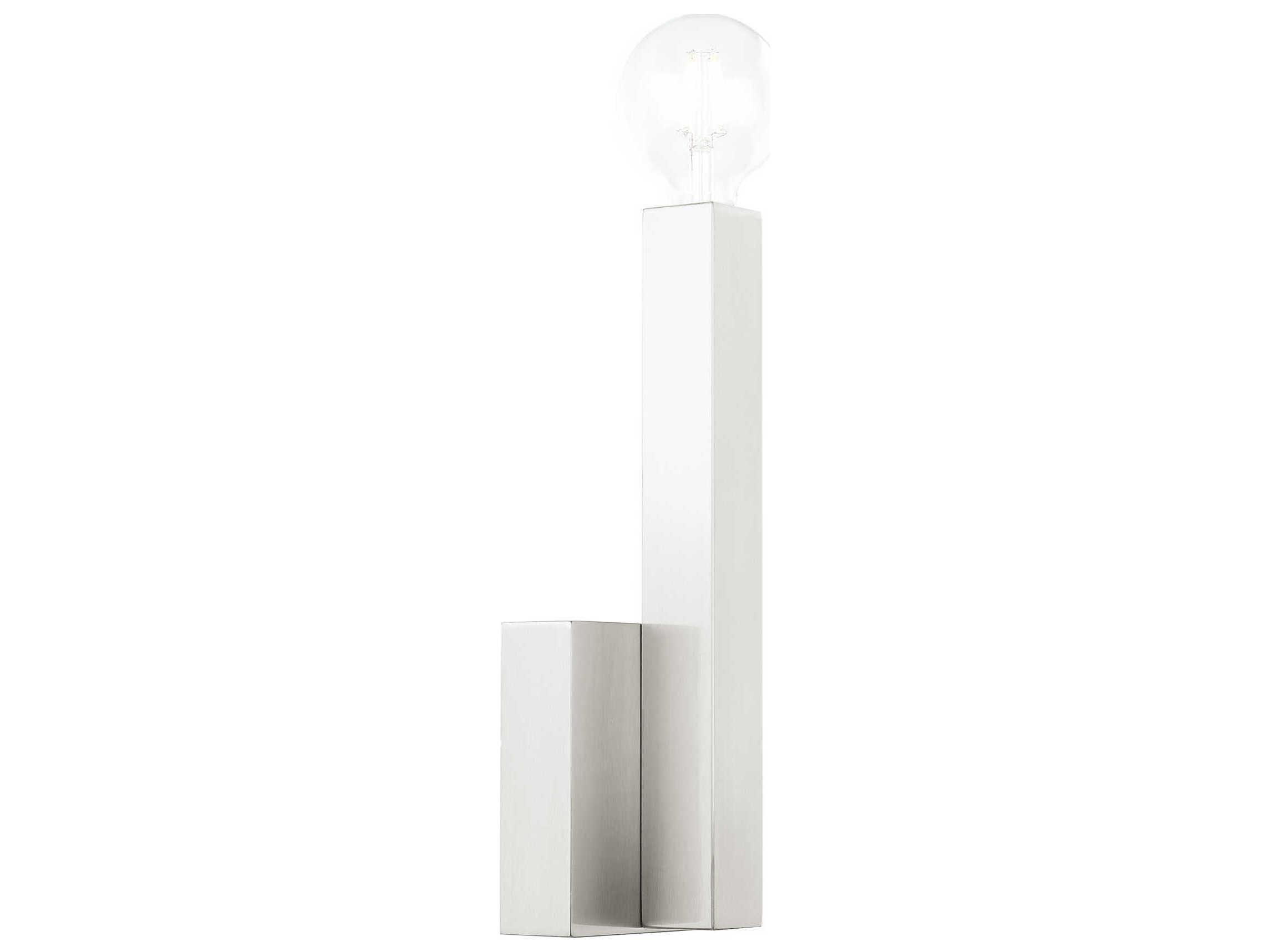 Livex Lighting Solna 1-Light Brushed Nickel Wall Sconce