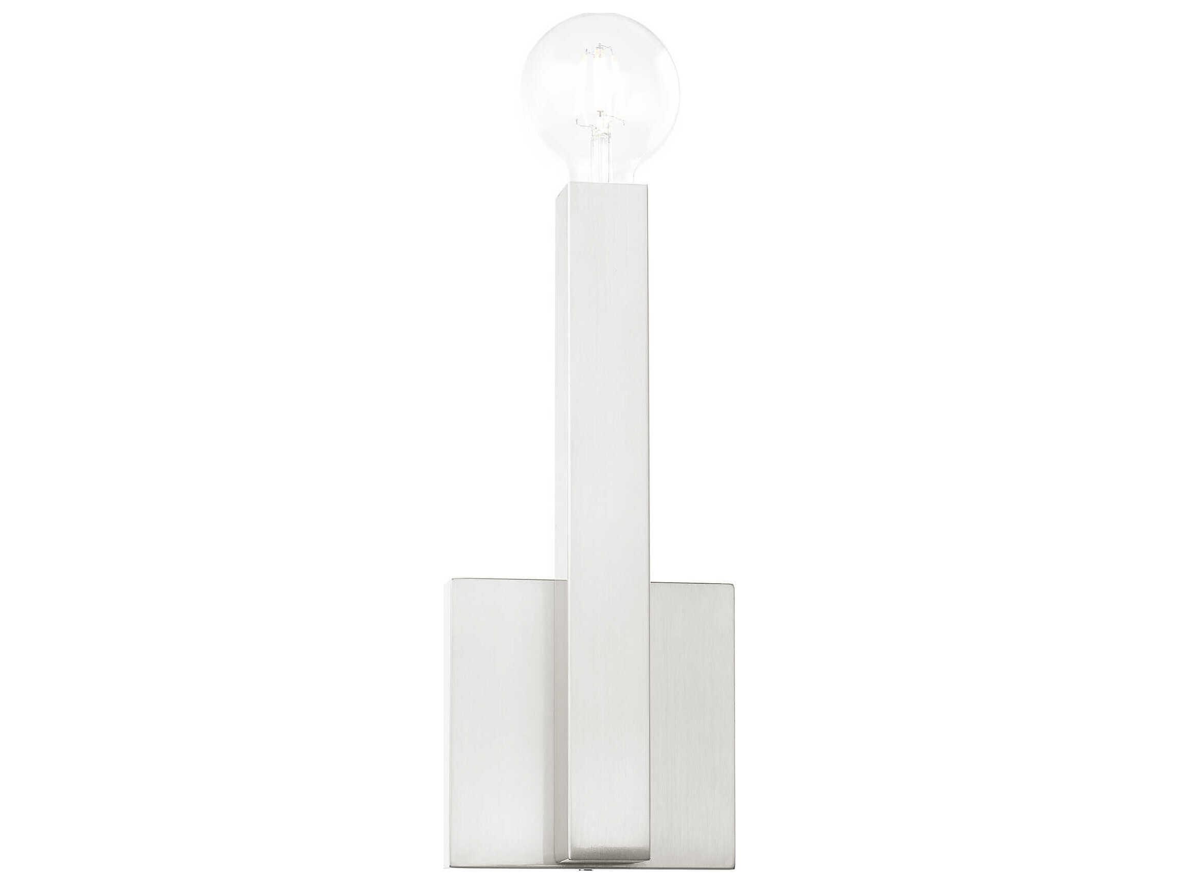 Livex Lighting Solna 1-Light Brushed Nickel Wall Sconce