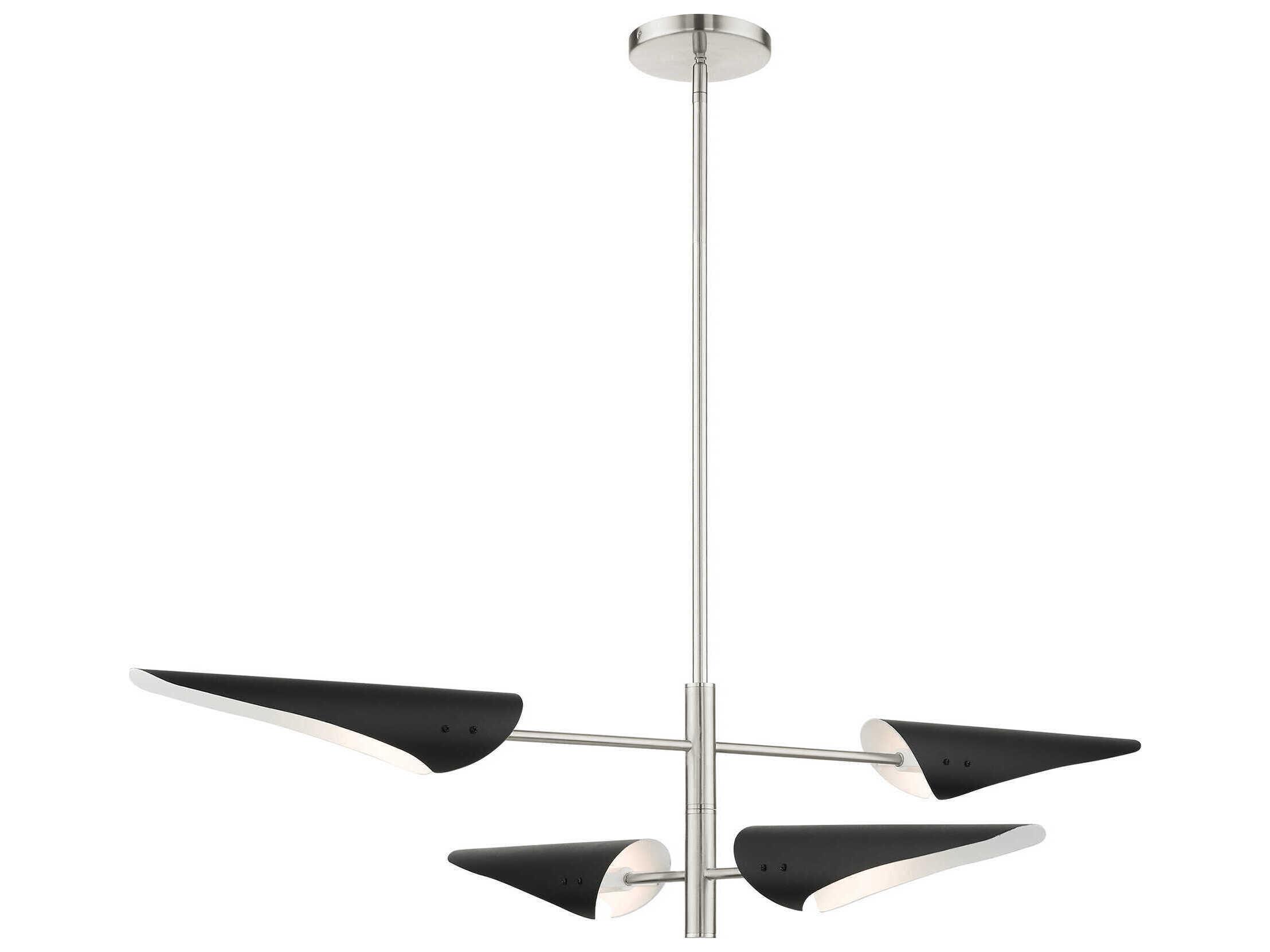 Livex Lighting Capistrano 4-Light Brushed Nickel Island Pendant