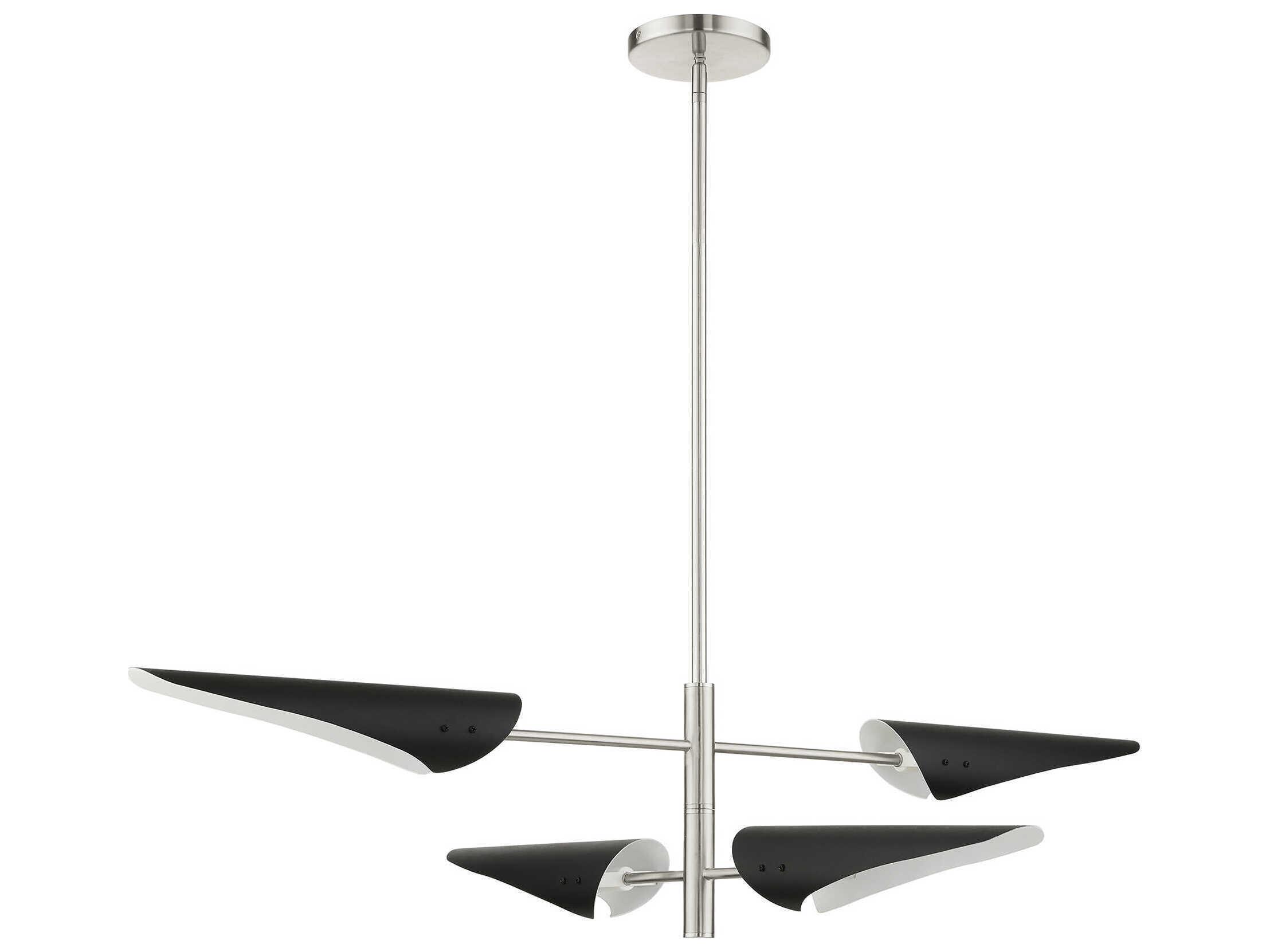 Livex Lighting Capistrano 4-Light Brushed Nickel Island Pendant