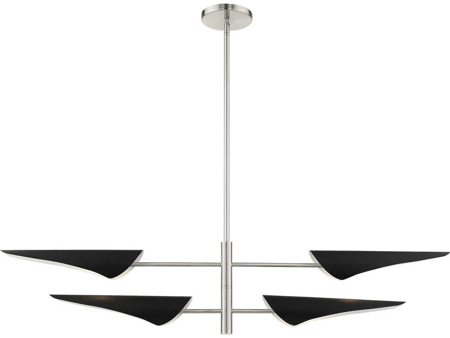 Livex Lighting Capistrano 4-Light Brushed Nickel Island Pendant