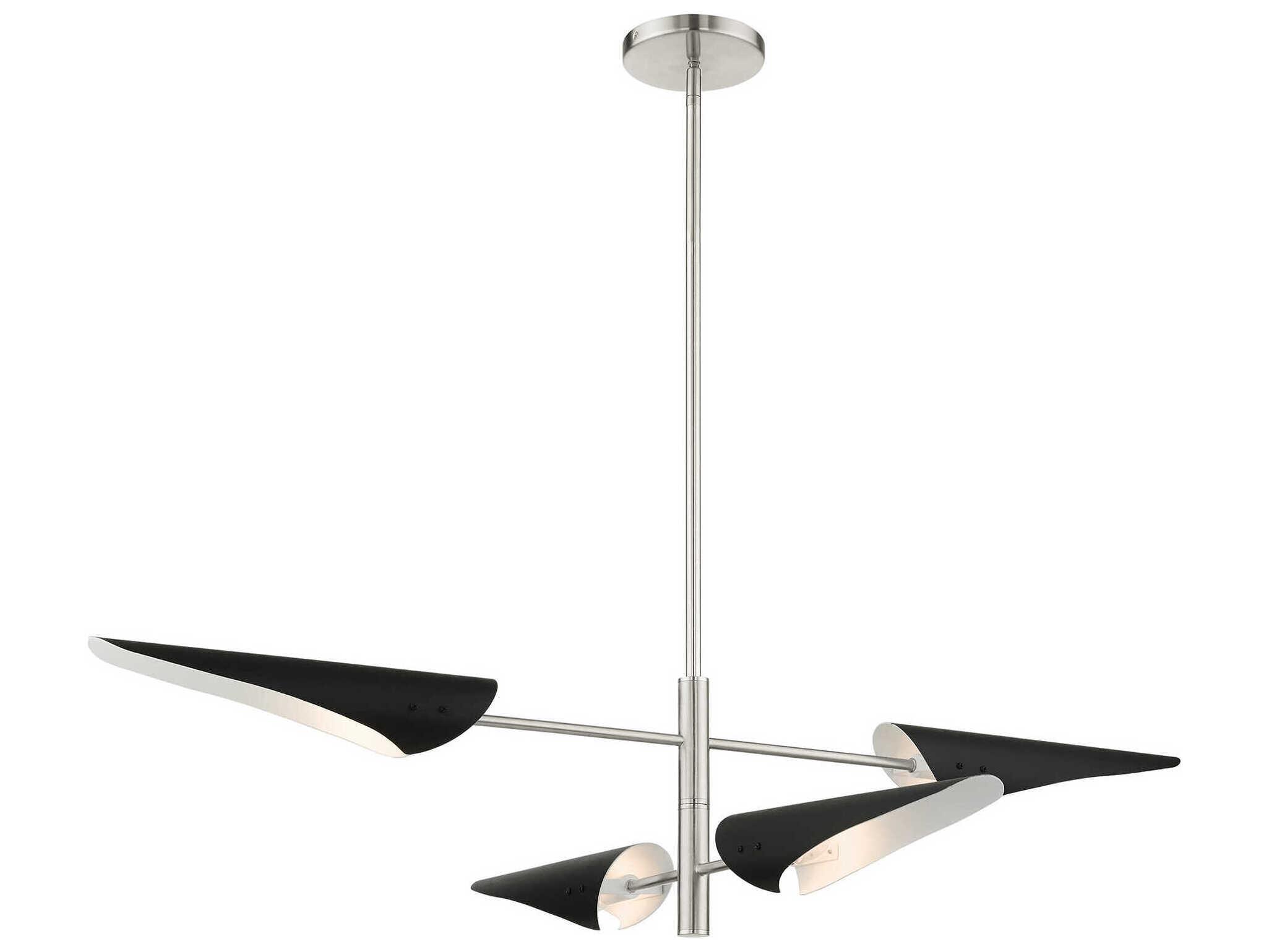 Livex Lighting Capistrano 4-Light Brushed Nickel Island Pendant