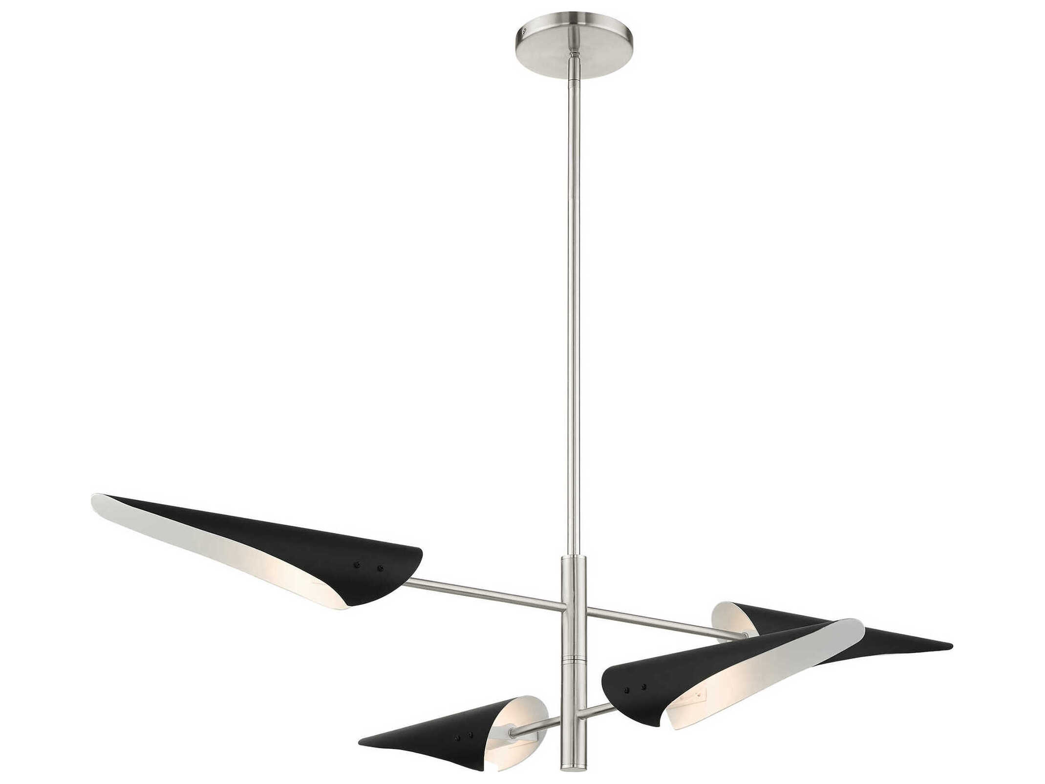 Livex Lighting Capistrano 4-Light Brushed Nickel Island Pendant
