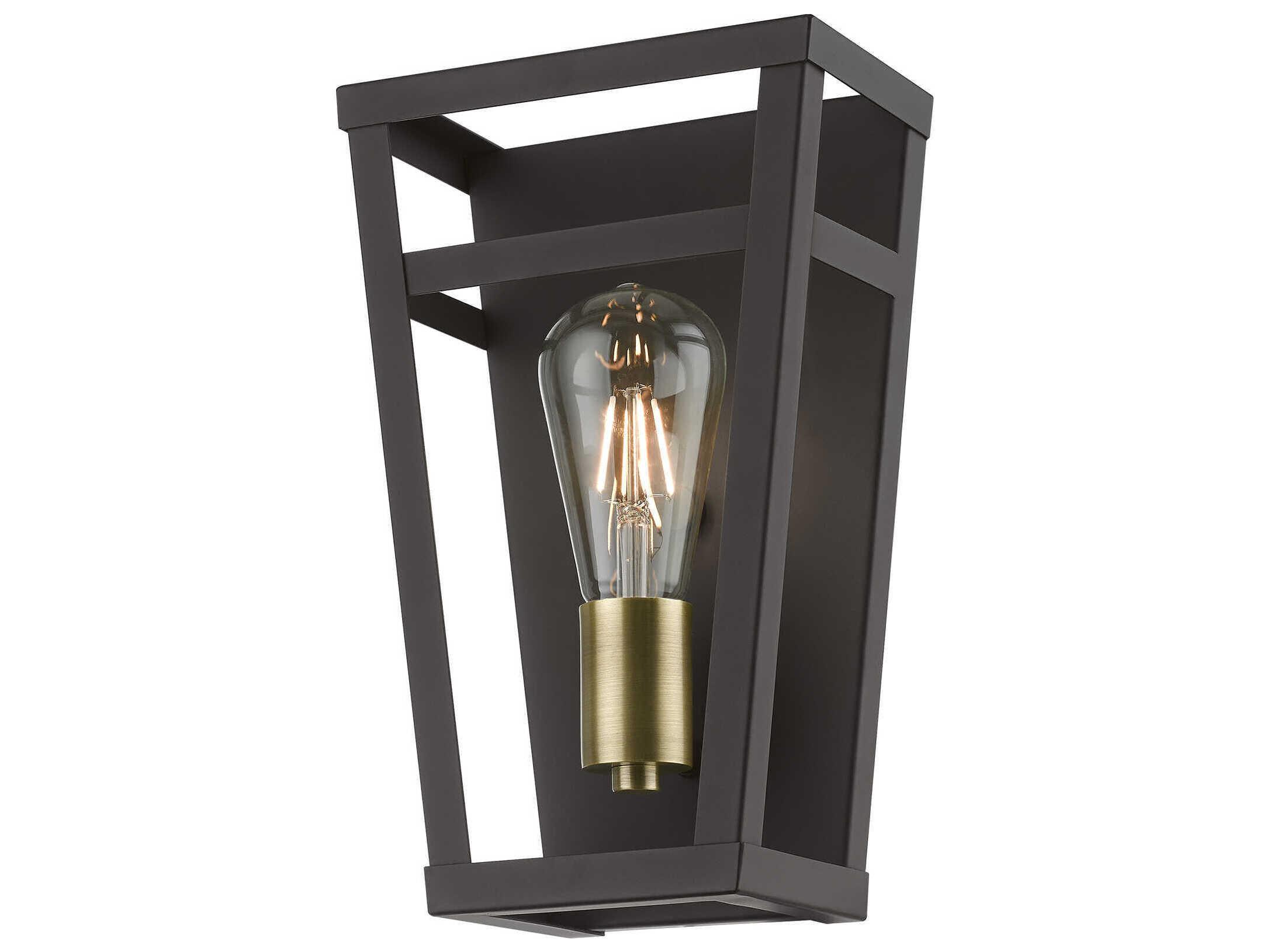 Livex Lighting Schofield 1-Light Bronze Antique Brass Wall Sconce