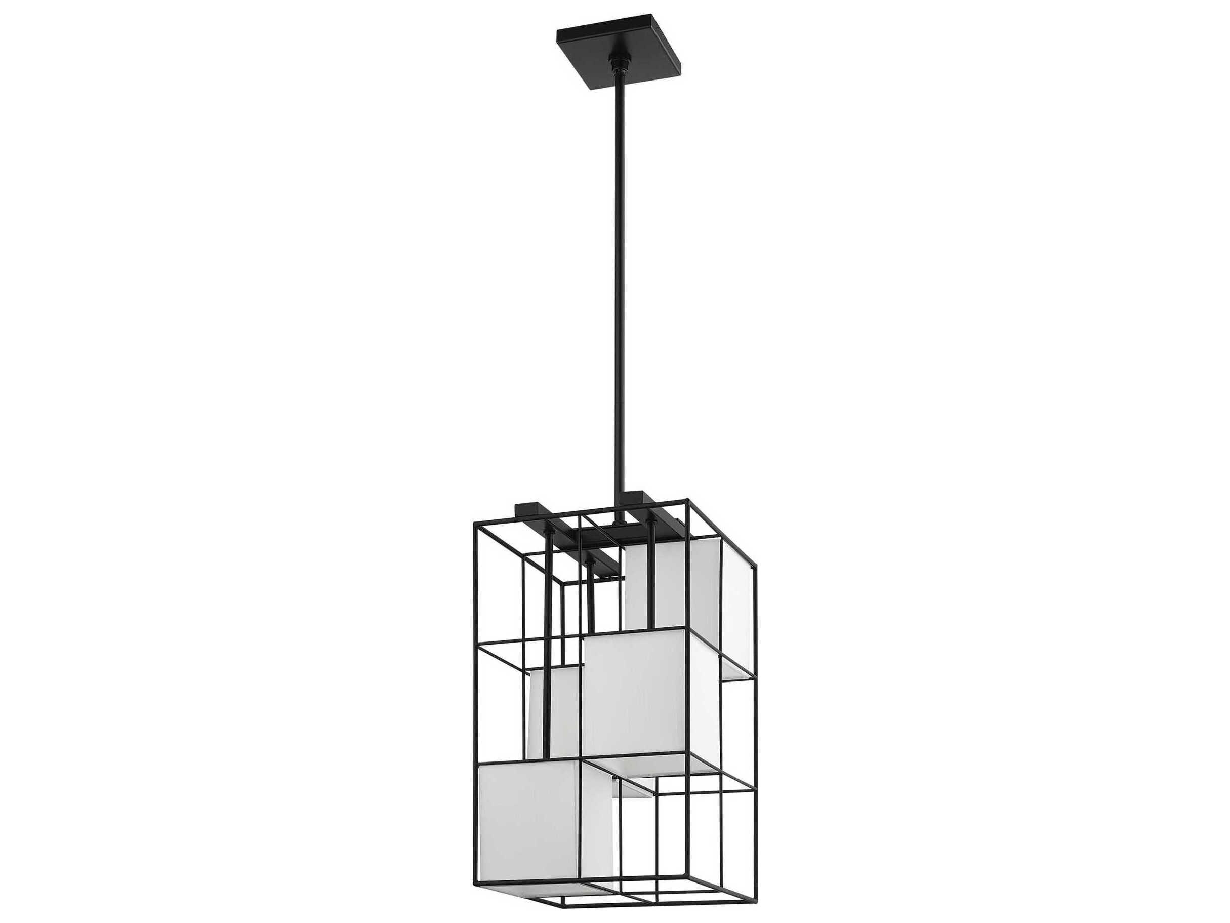 Livex Lighting Trondheim 4-Light Black Geometric Mini Pendant