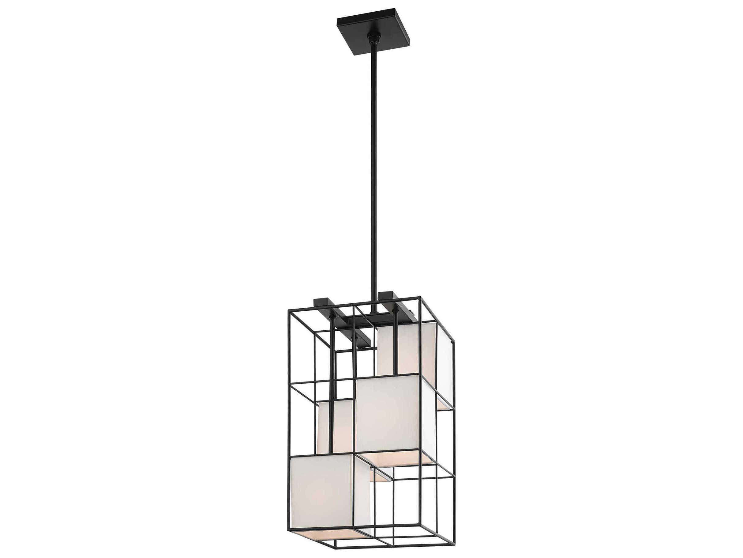 Livex Lighting Trondheim 4-Light Black Geometric Mini Pendant