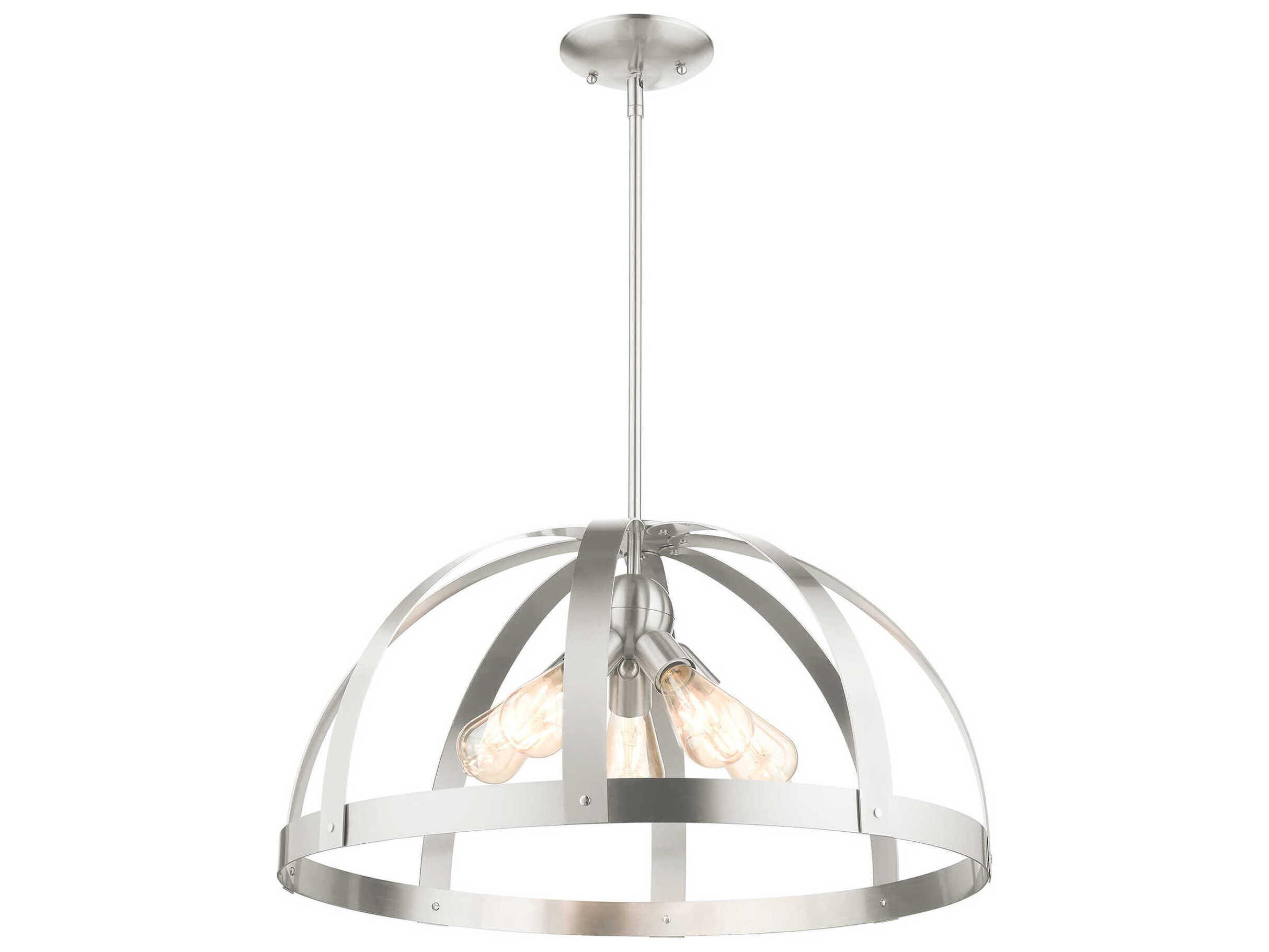 Livex Lighting Stoneridge 5-Light Brushed Nickel Pendant