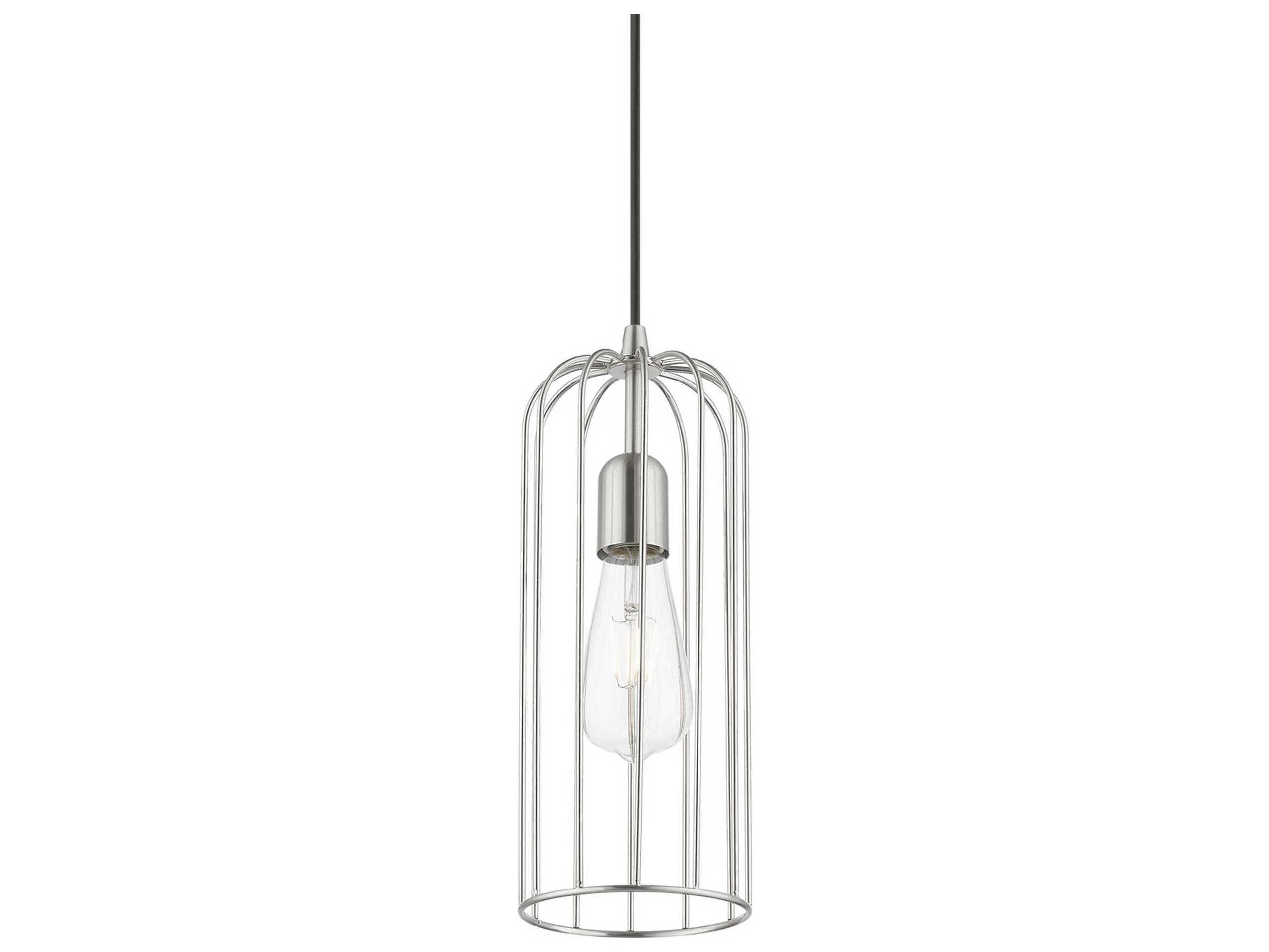 Livex Lighting Glenbrook 1-Light Brushed Nickel Mini Pendant