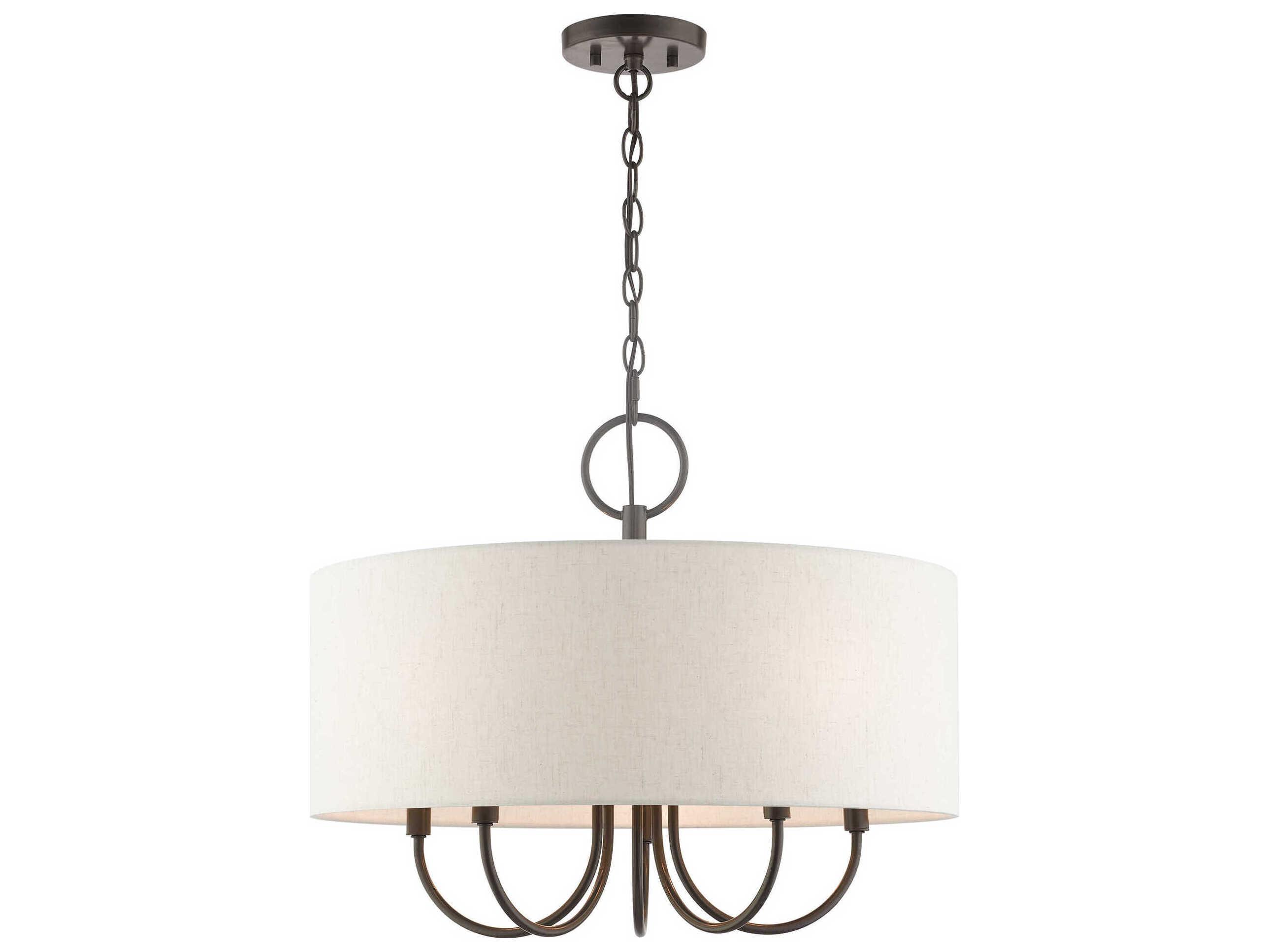 Livex Lighting Blossom 5-Light English Bronze Drum Chandelier