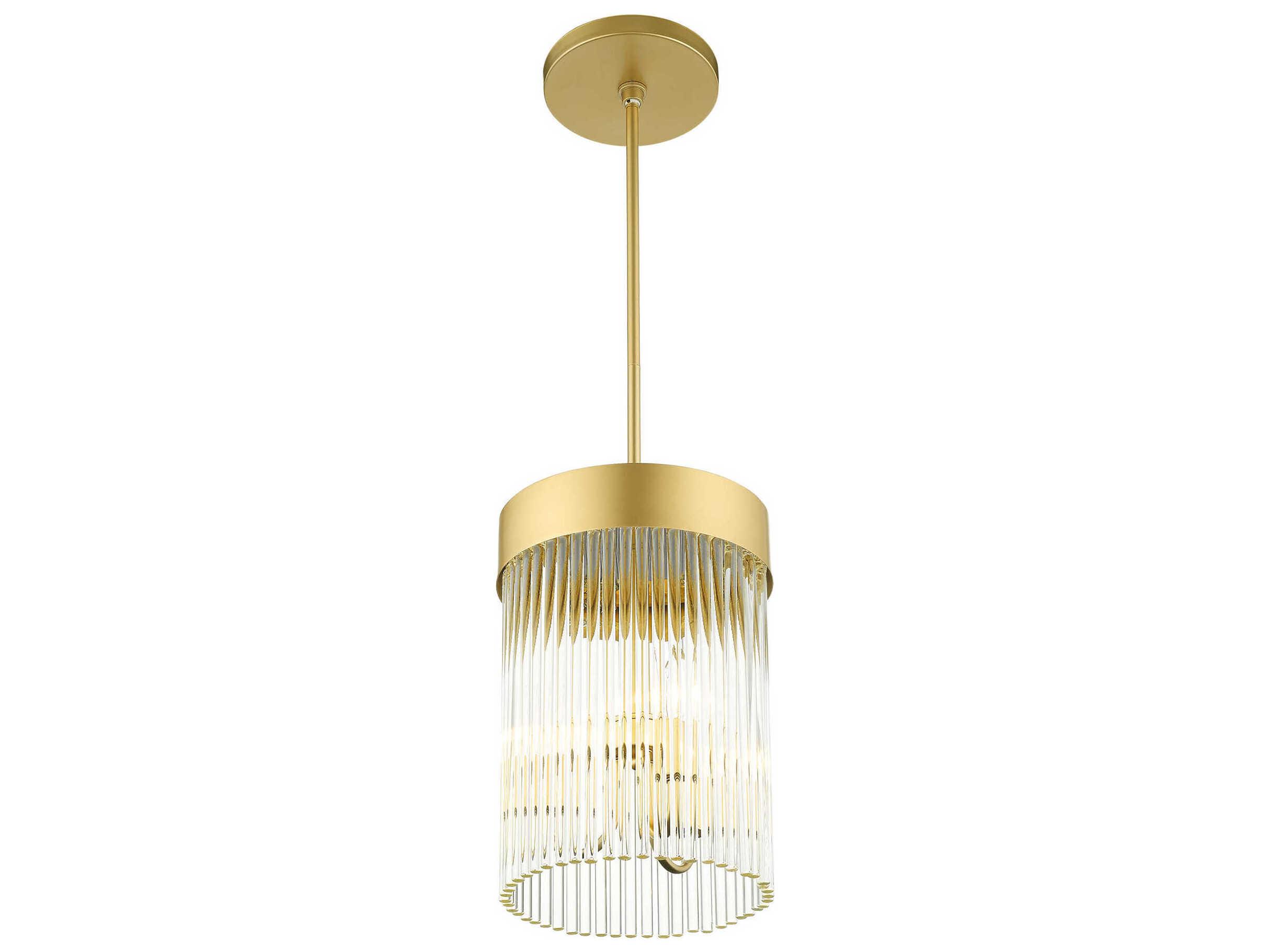 Livex Lighting Norwich 3-Light Soft Gold Crystal Candelabra Chandelier