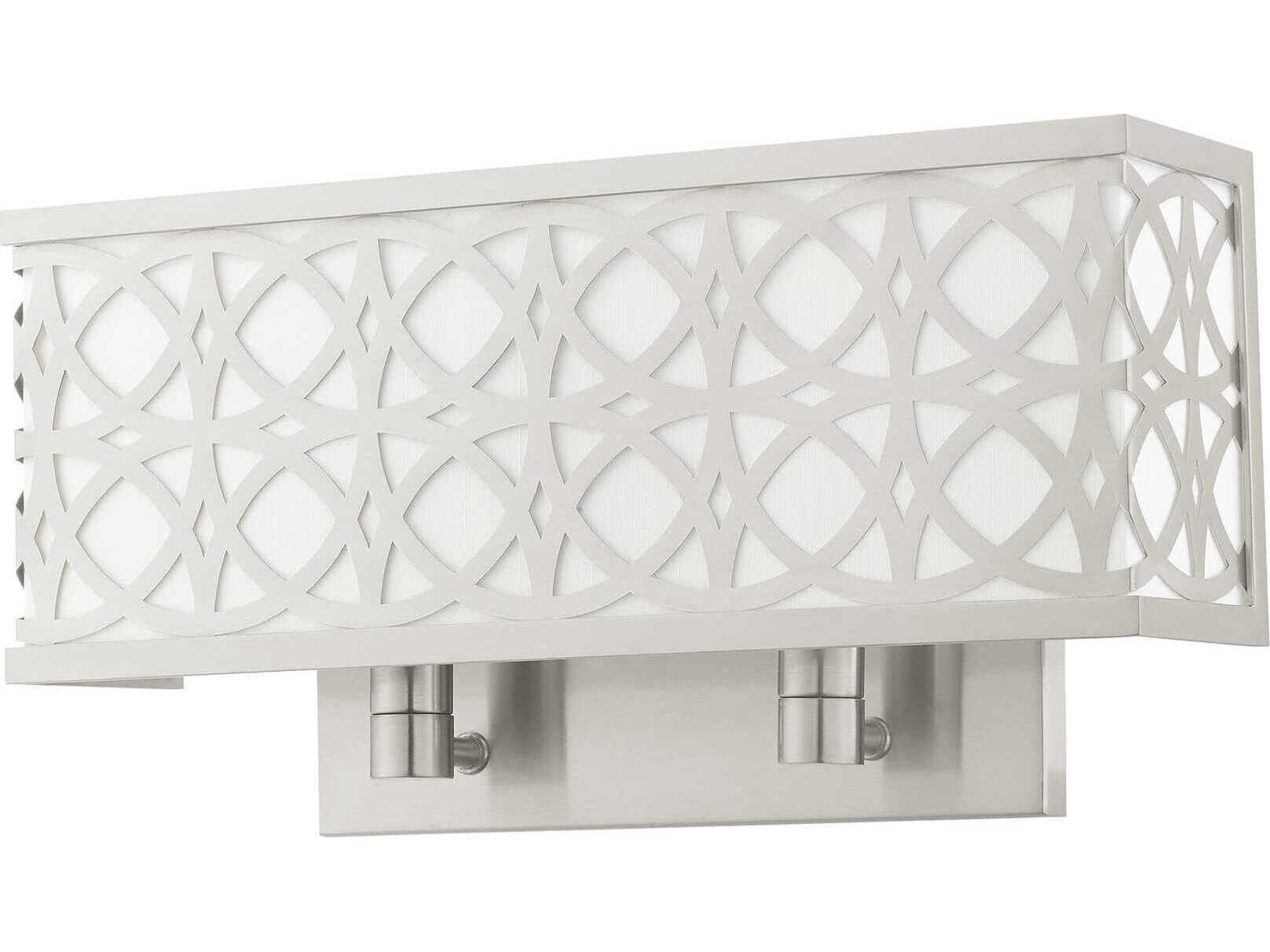 Livex Lighting Calinda 2-Light Brushed Nickel Wall Sconce