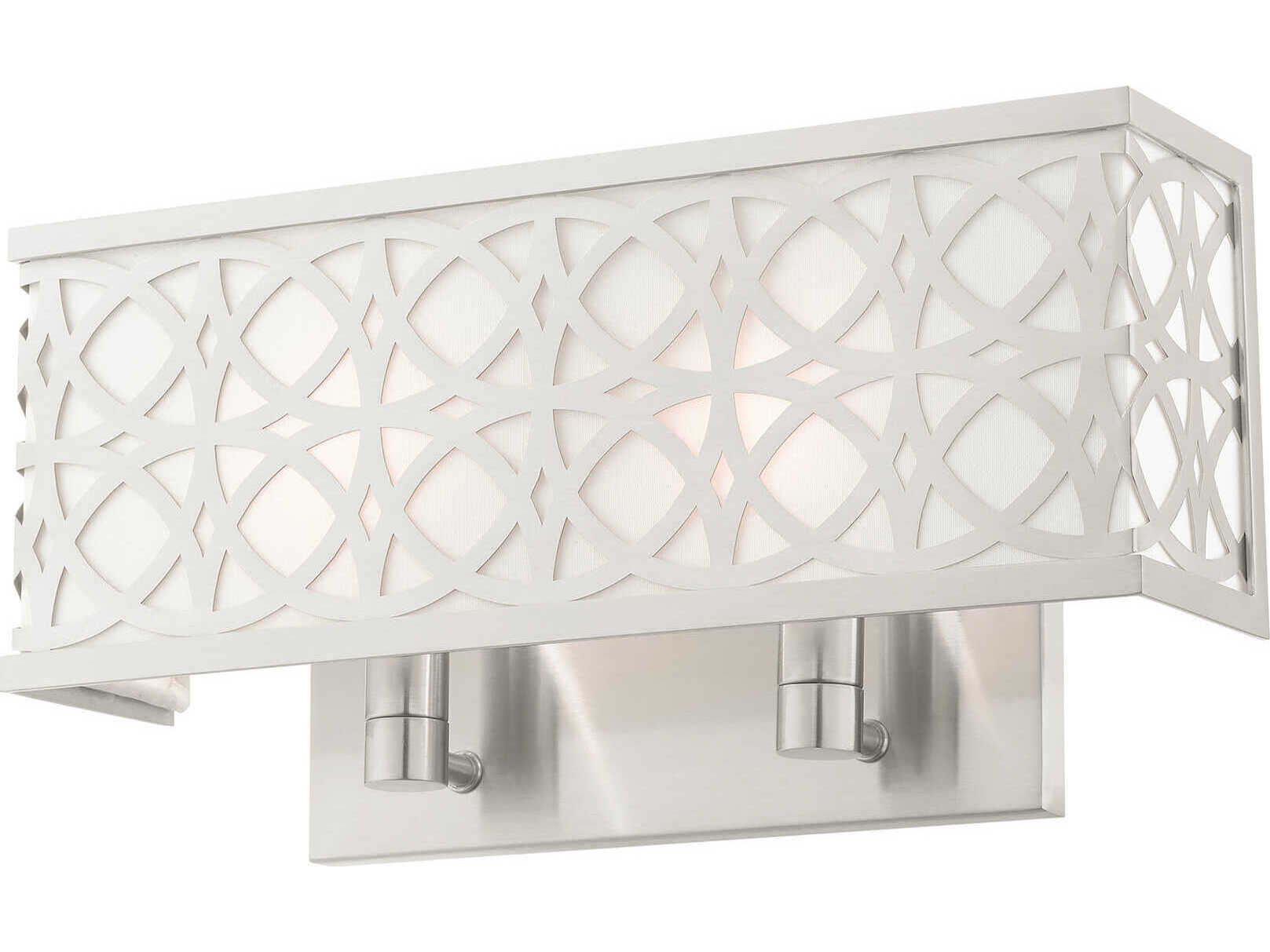 Livex Lighting Calinda 2-Light Brushed Nickel Wall Sconce