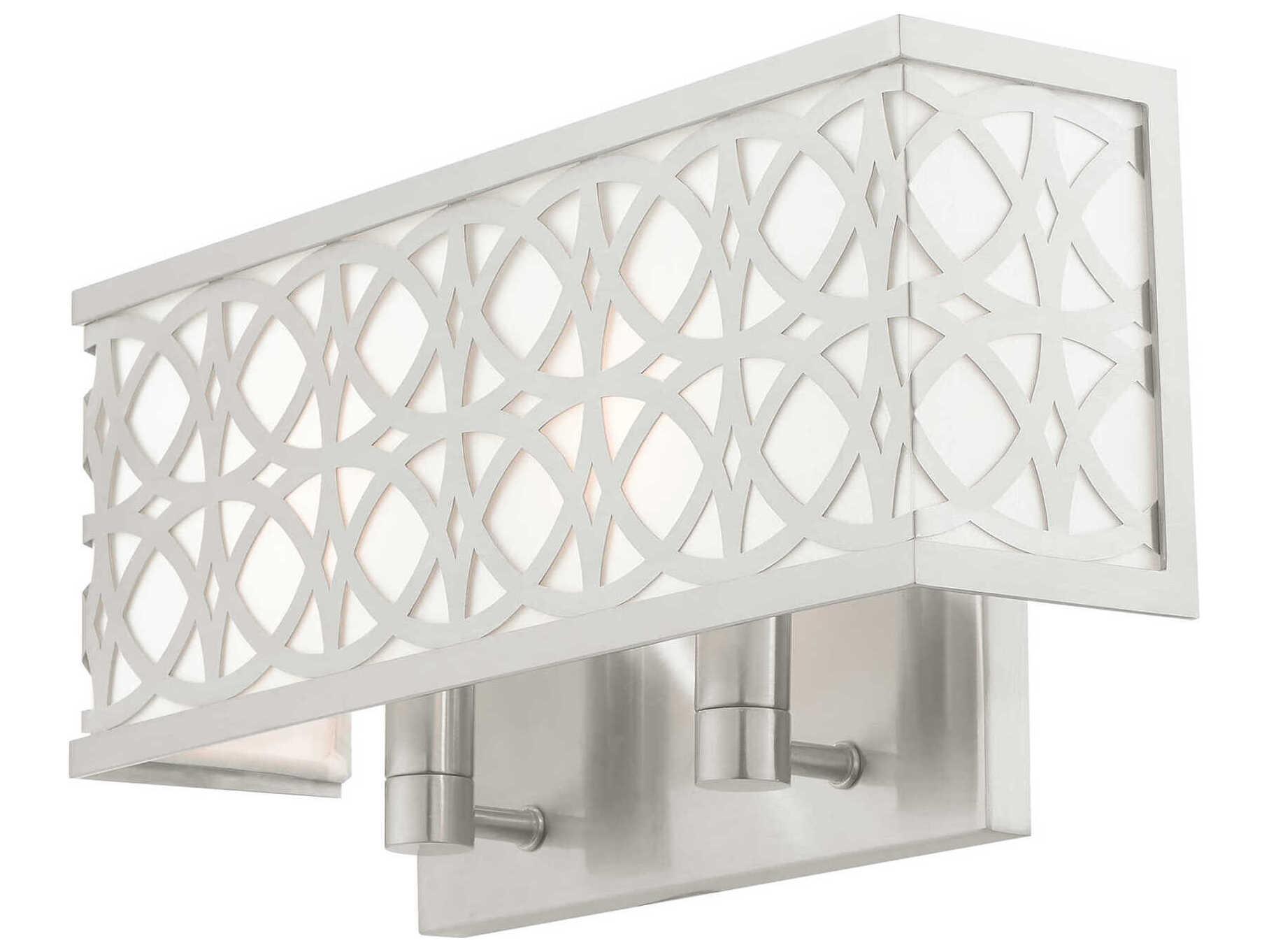 Livex Lighting Calinda 2-Light Brushed Nickel Wall Sconce