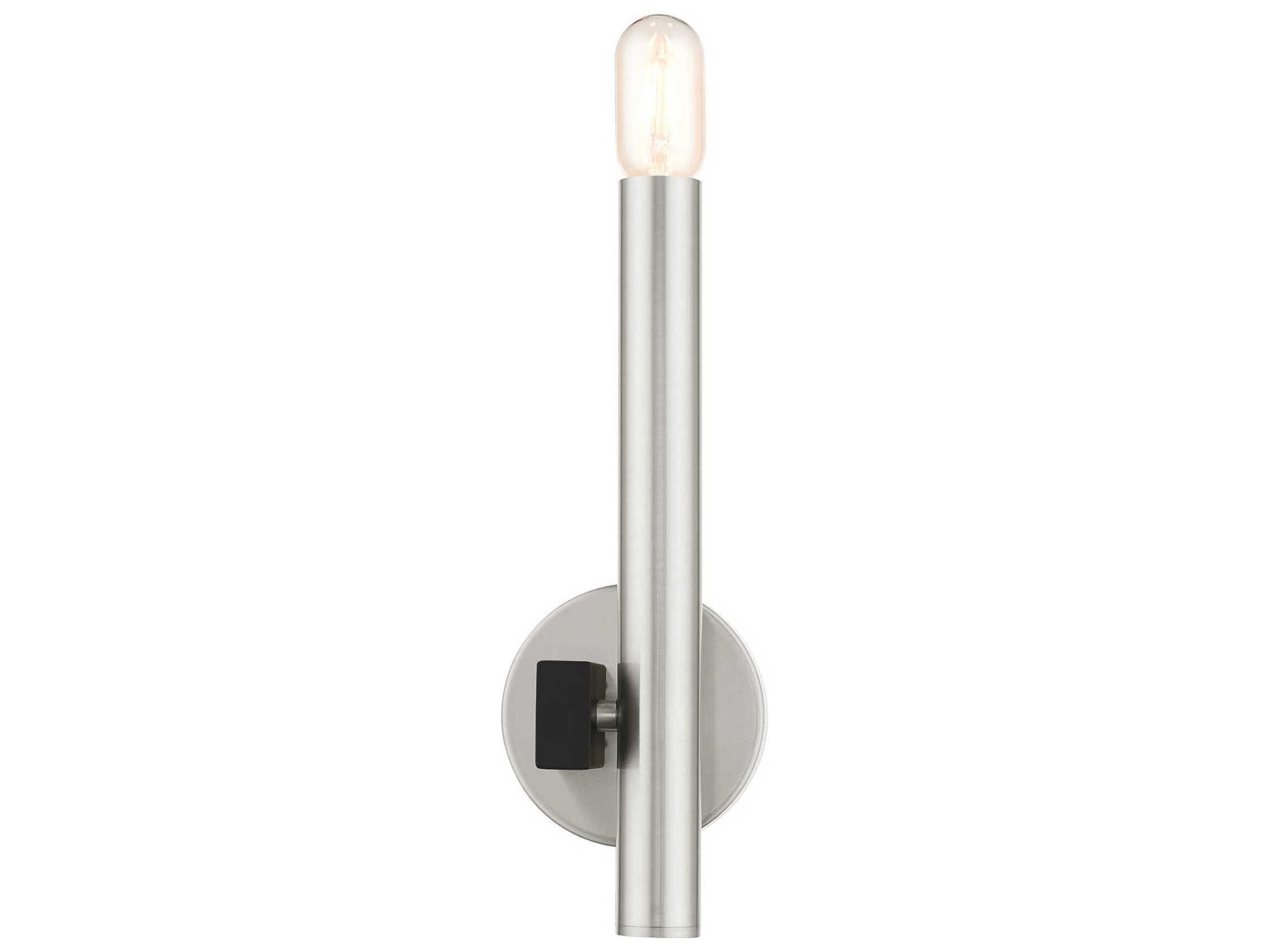 Livex Lighting Helsinki 1-Light Brushed Nickel Wall Sconce