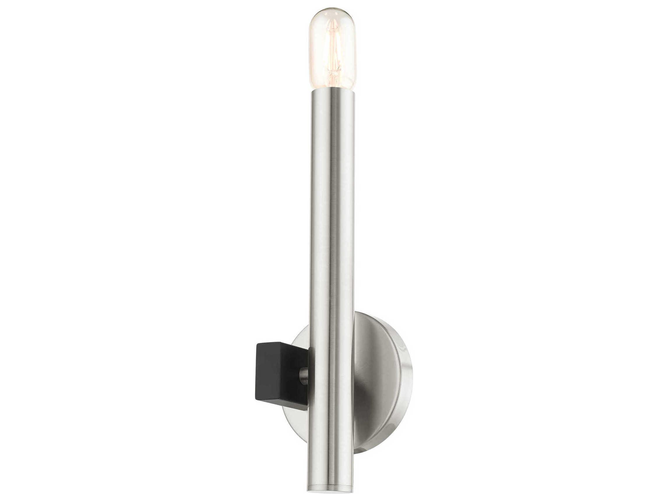 Livex Lighting Helsinki 1-Light Brushed Nickel Wall Sconce