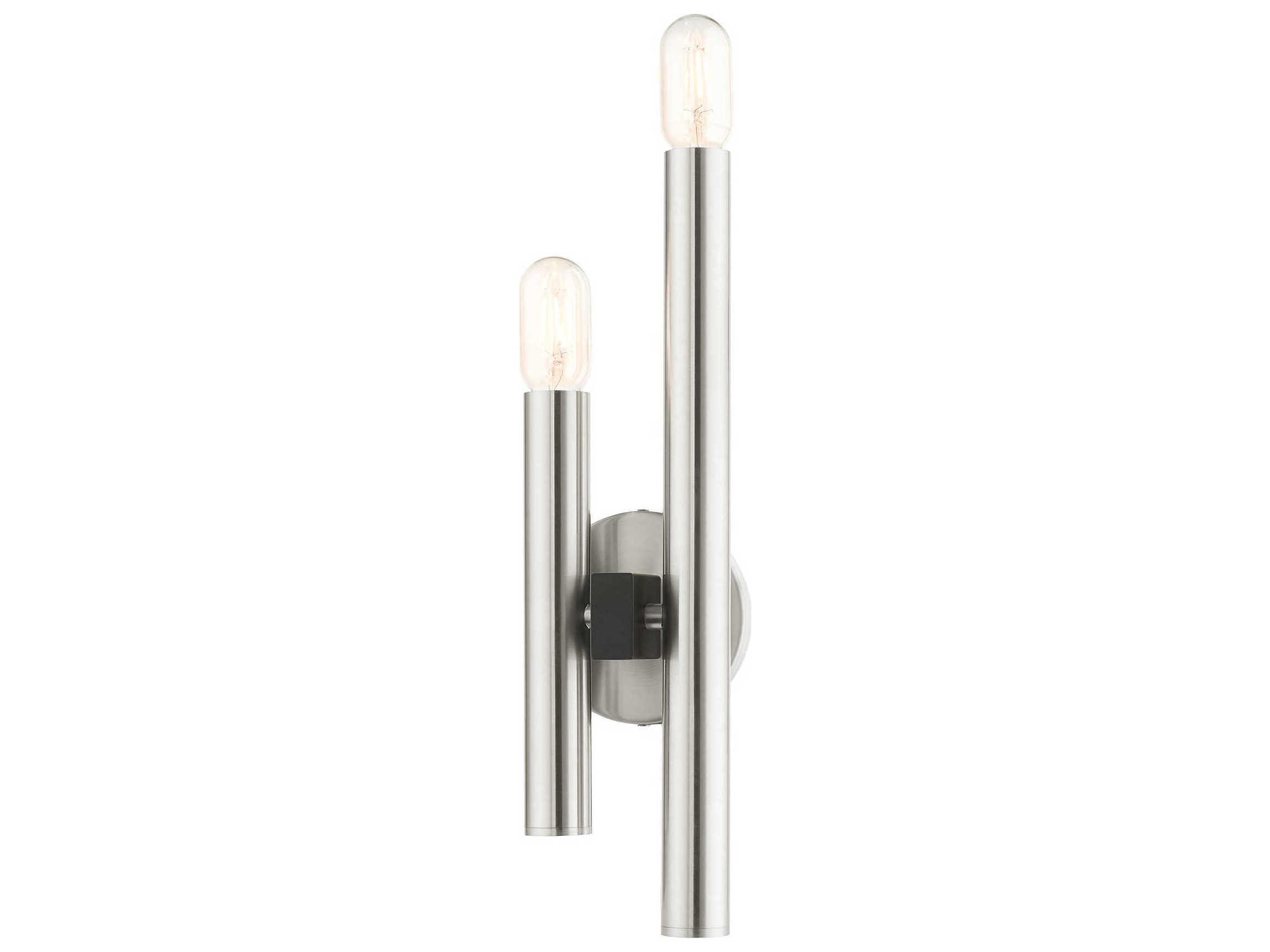 Livex Lighting Helsinki 2-Light Brushed Nickel Wall Sconce