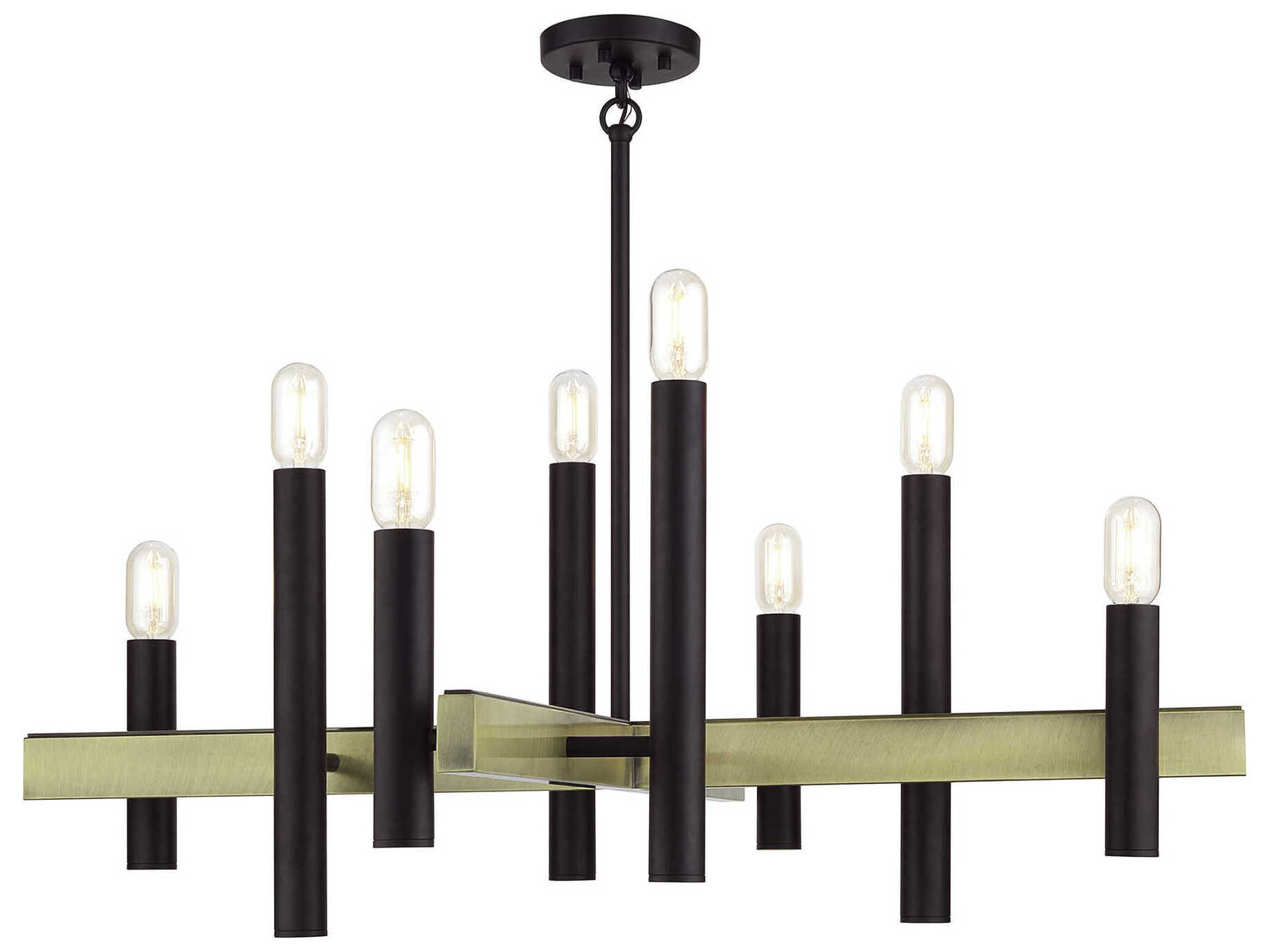 Livex Lighting Helsinki 8-Light Bronze Antique Brass Chandelier