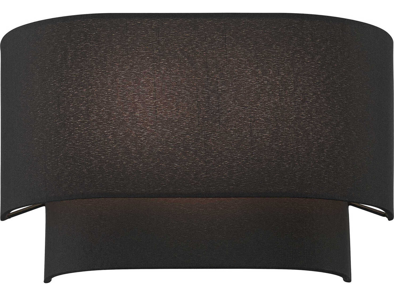Livex Lighting Bainbridge 2-Light Black Wall Sconce
