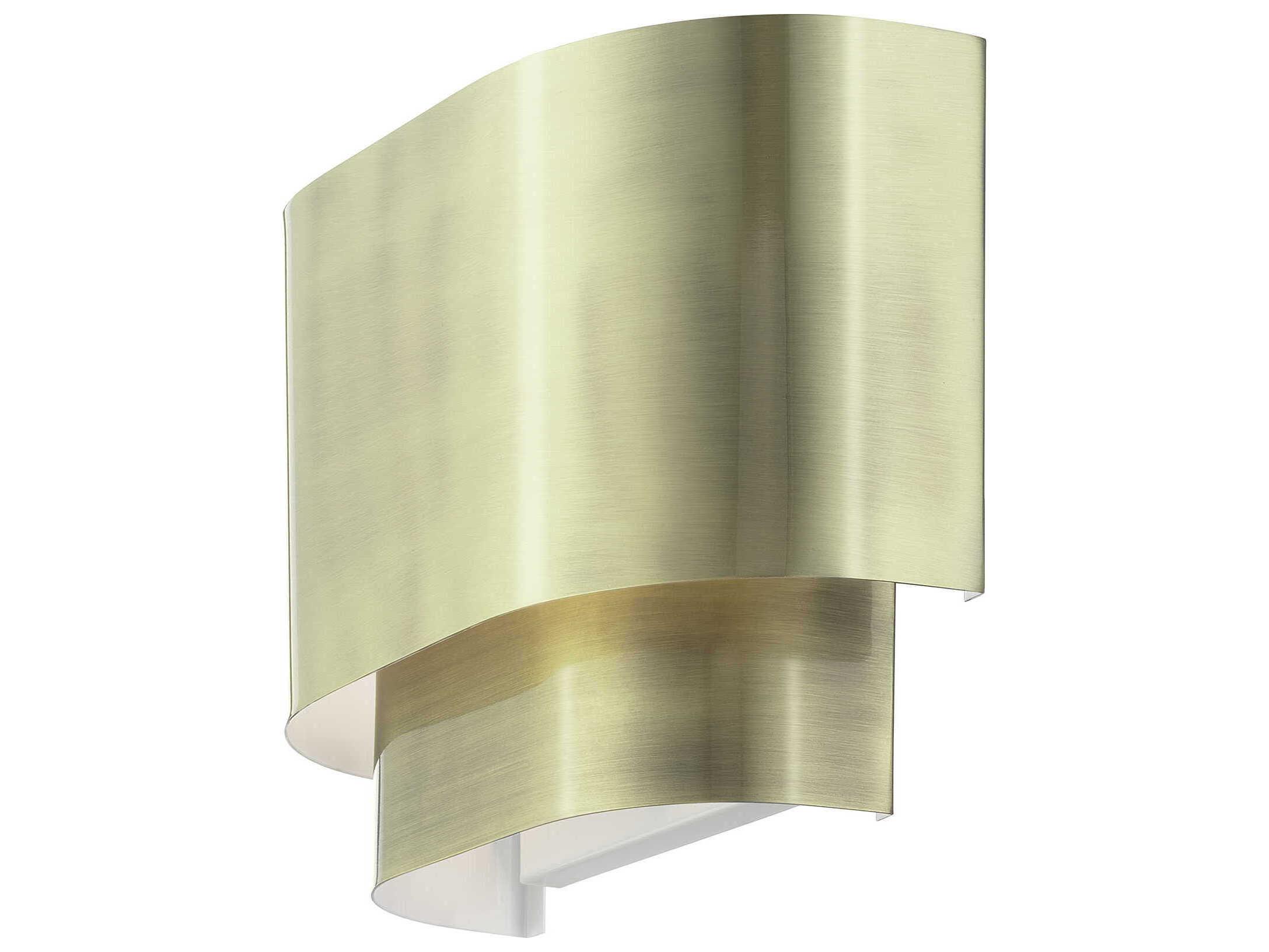 Livex Lighting Springview 1-Light Antique Brass Wall Sconce