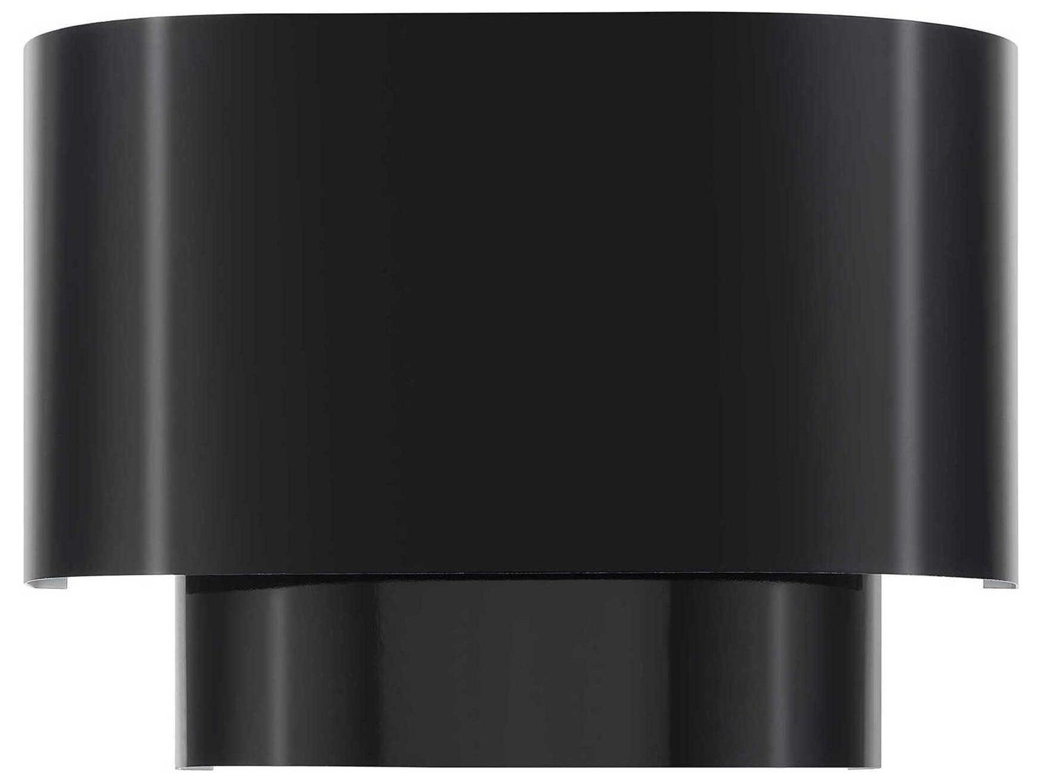 Livex Lighting Springview 1-Light Shiny Black Wall Sconce