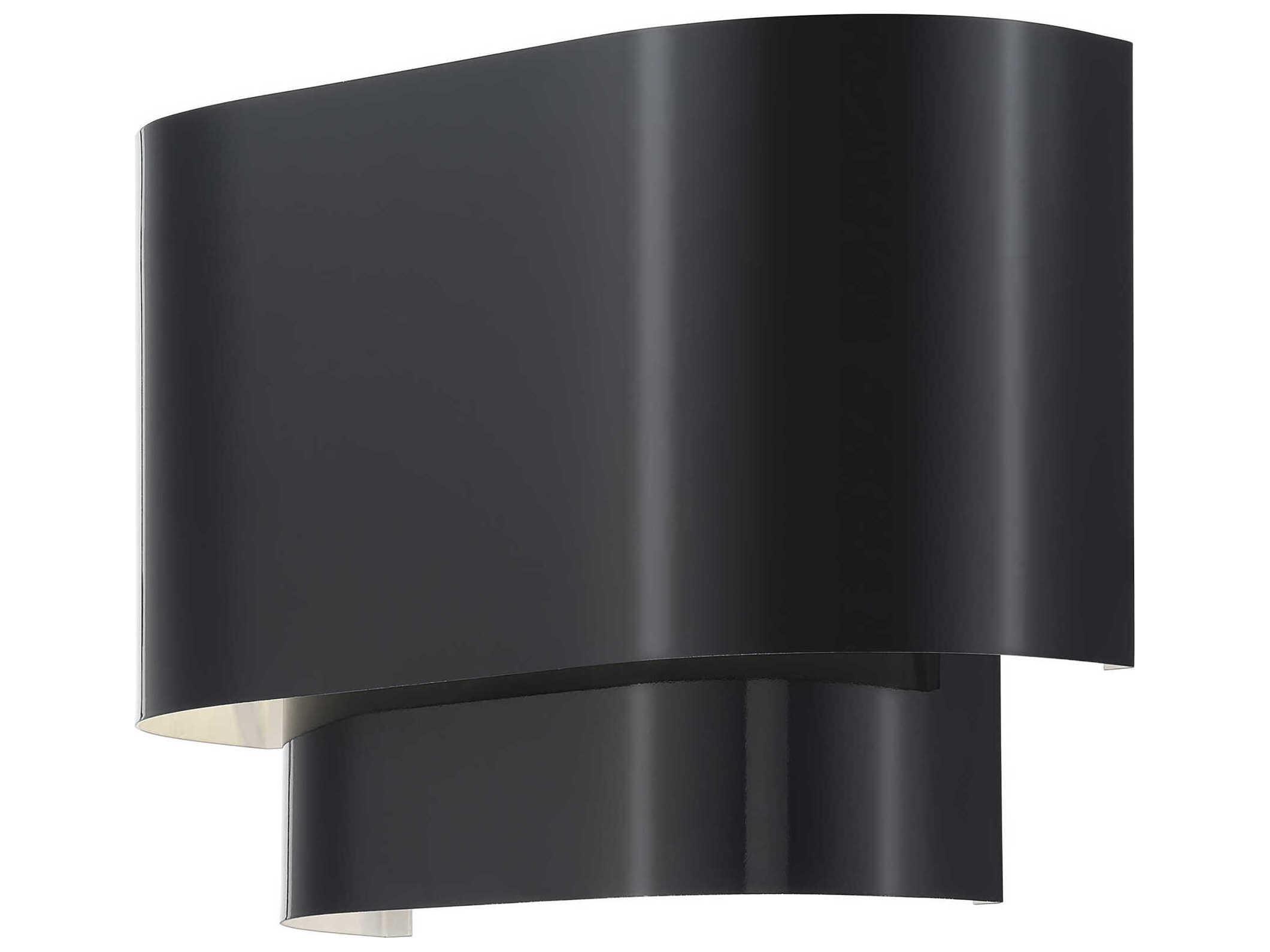 Livex Lighting Springview 1-Light Shiny Black Wall Sconce