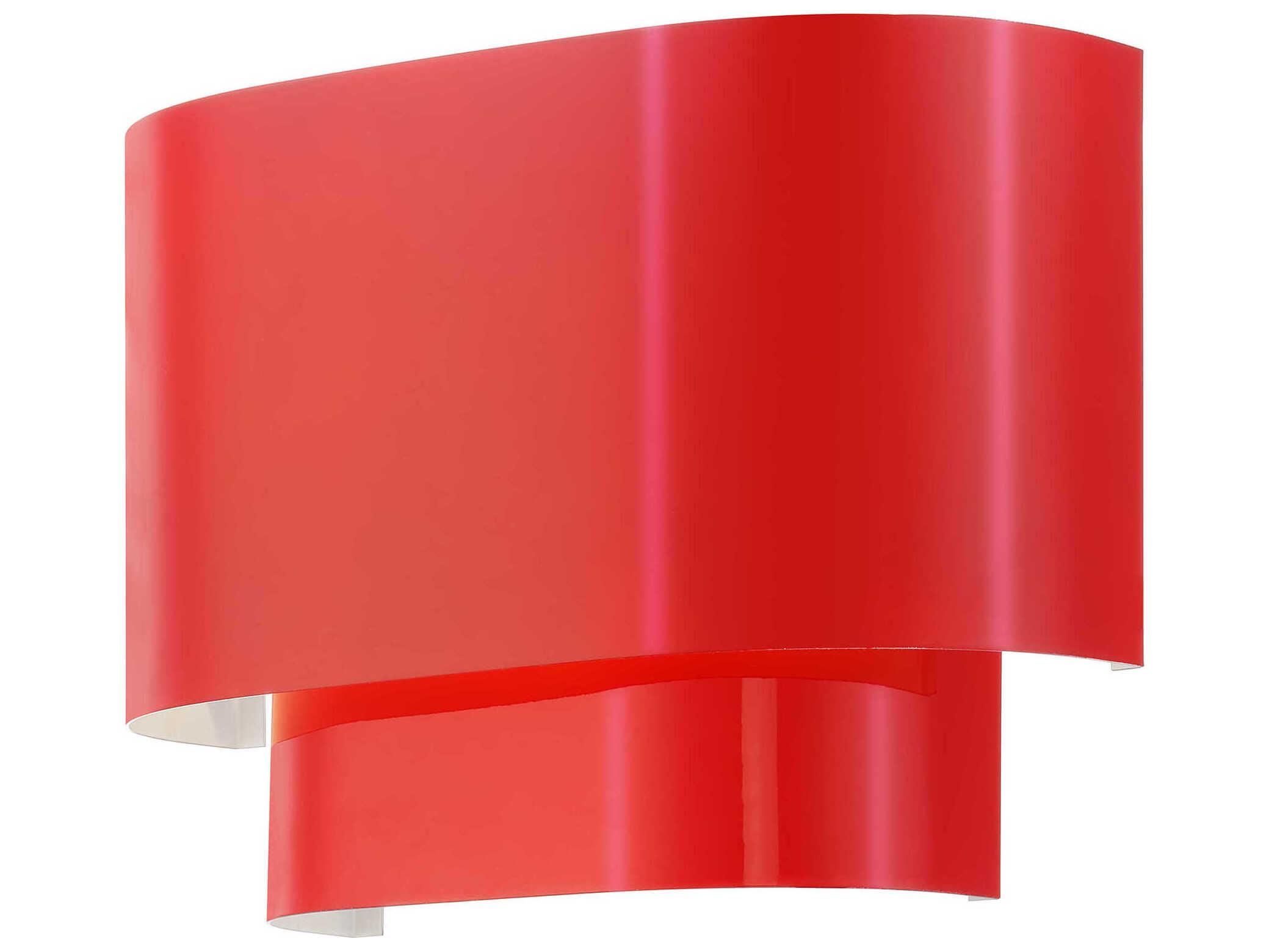 Livex Lighting Springview 1-Light Shiny Red Wall Sconce