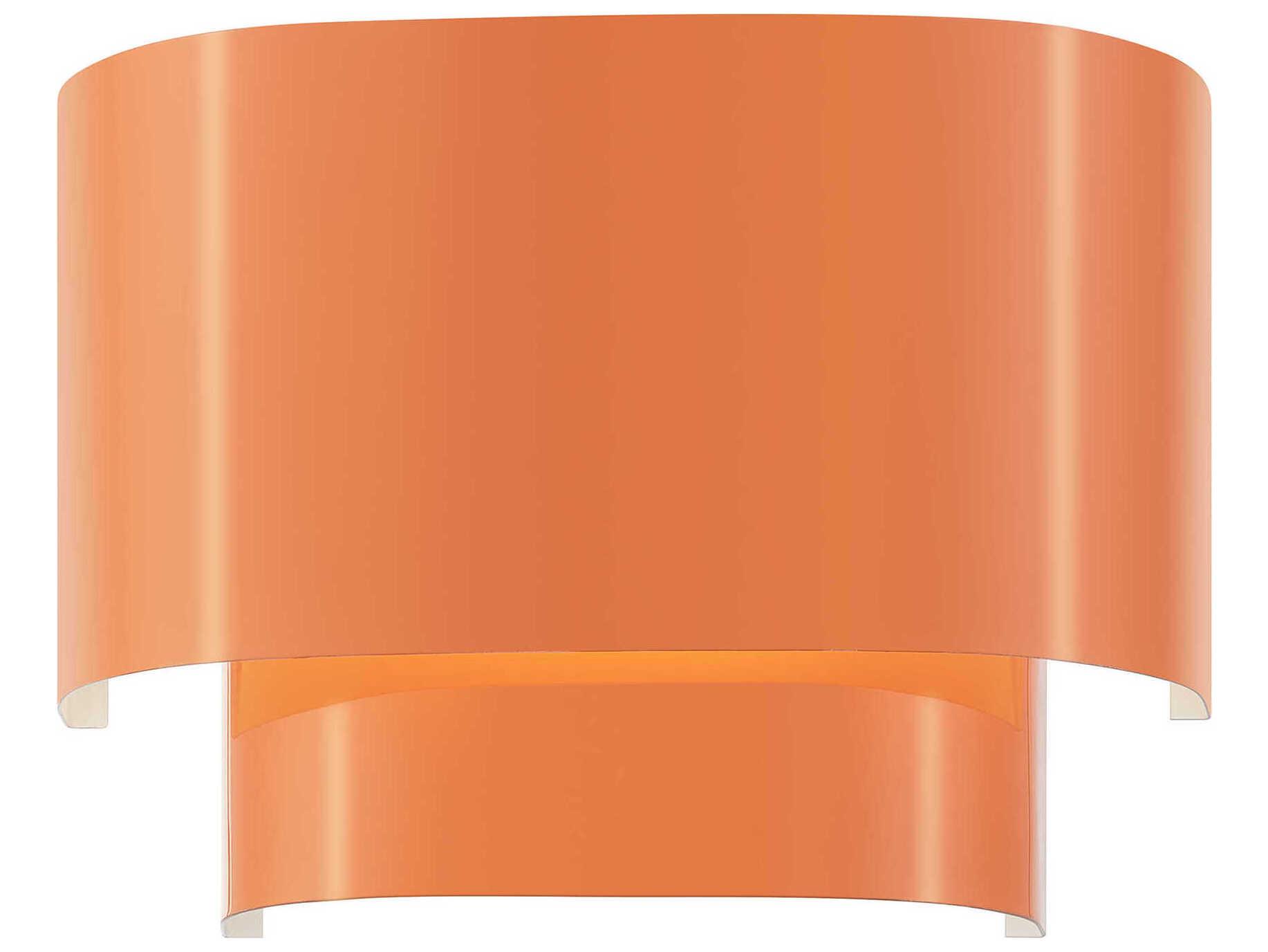 Livex Lighting Springview 1-Light Shiny Orange Wall Sconce