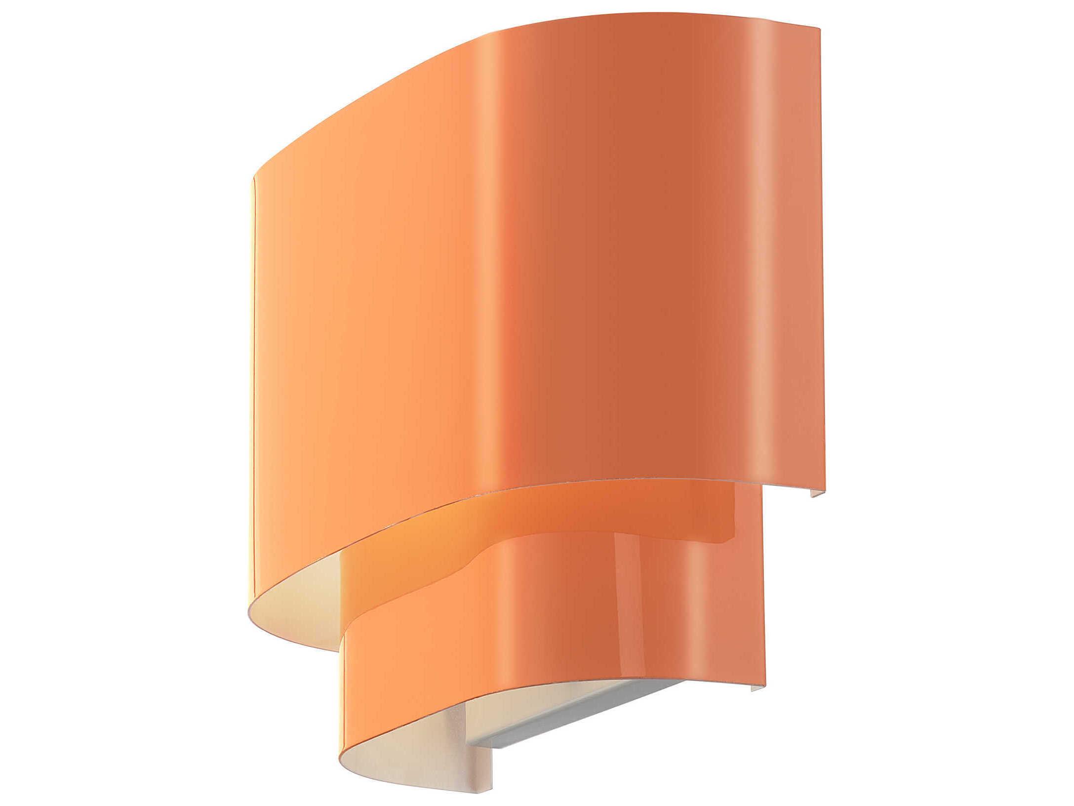 Livex Lighting Springview 1-Light Shiny Orange Wall Sconce