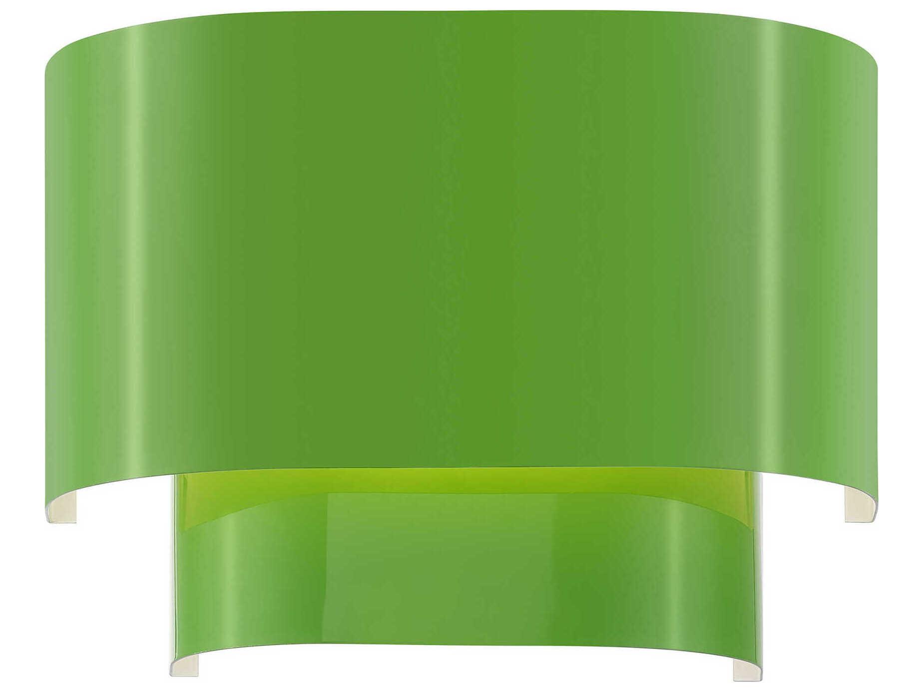 Livex Lighting Springview 1-Light Shiny Apple Green Wall Sconce