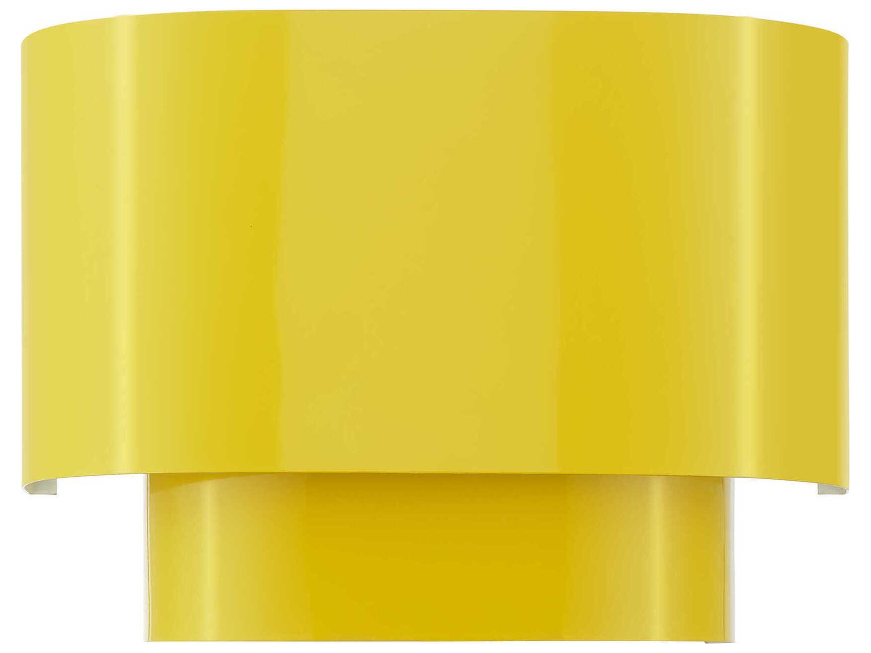 Livex Lighting Springview 1-Light Shiny Yellow Wall Sconce