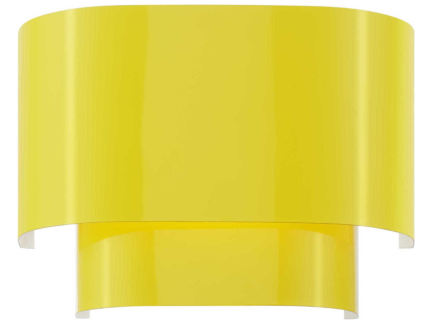 Livex Lighting Springview 1-Light Shiny Yellow Wall Sconce