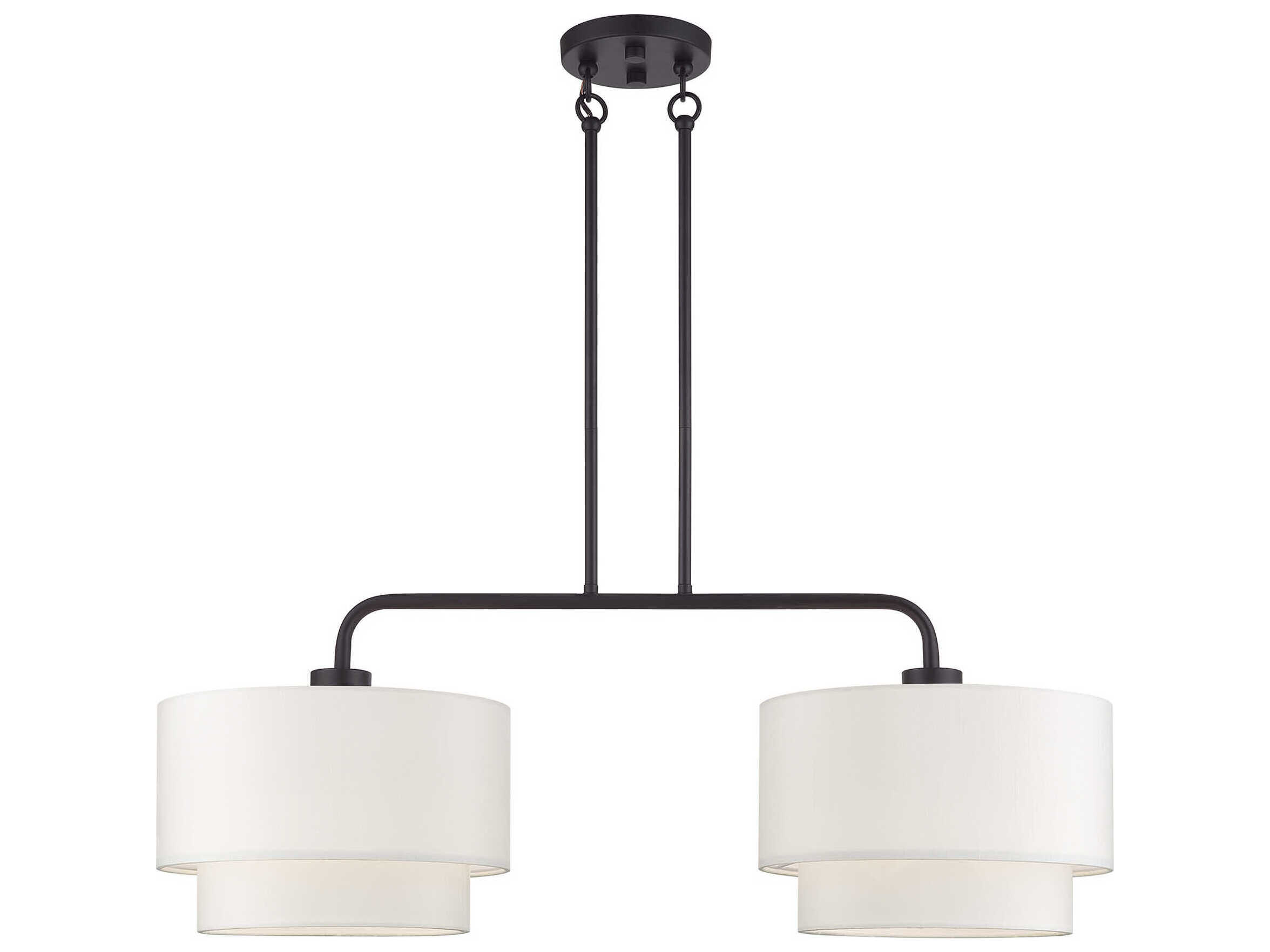 Livex Lighting Manorwood 2-Light Bronze Island Pendant