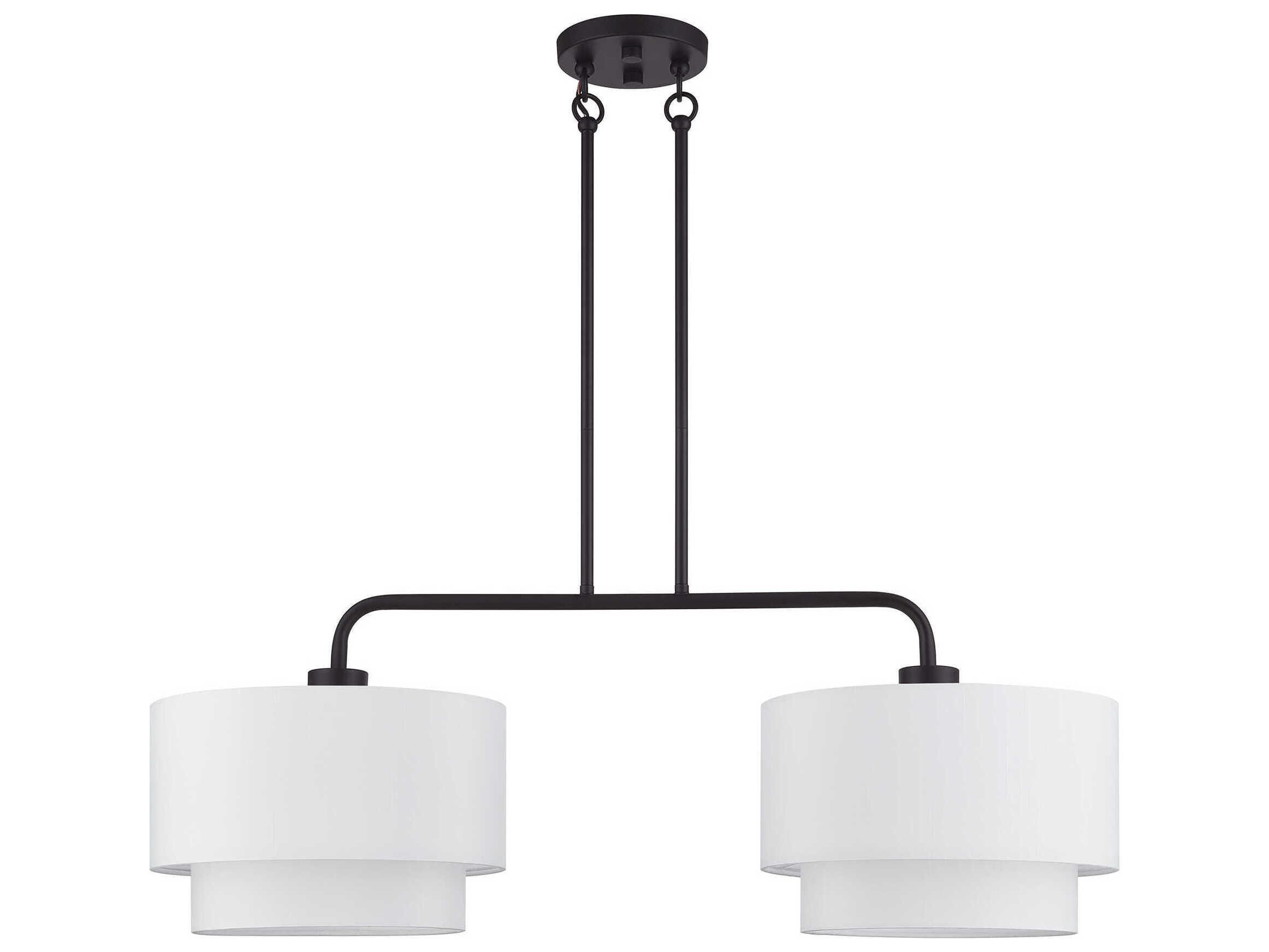 Livex Lighting Manorwood 2-Light Bronze Island Pendant