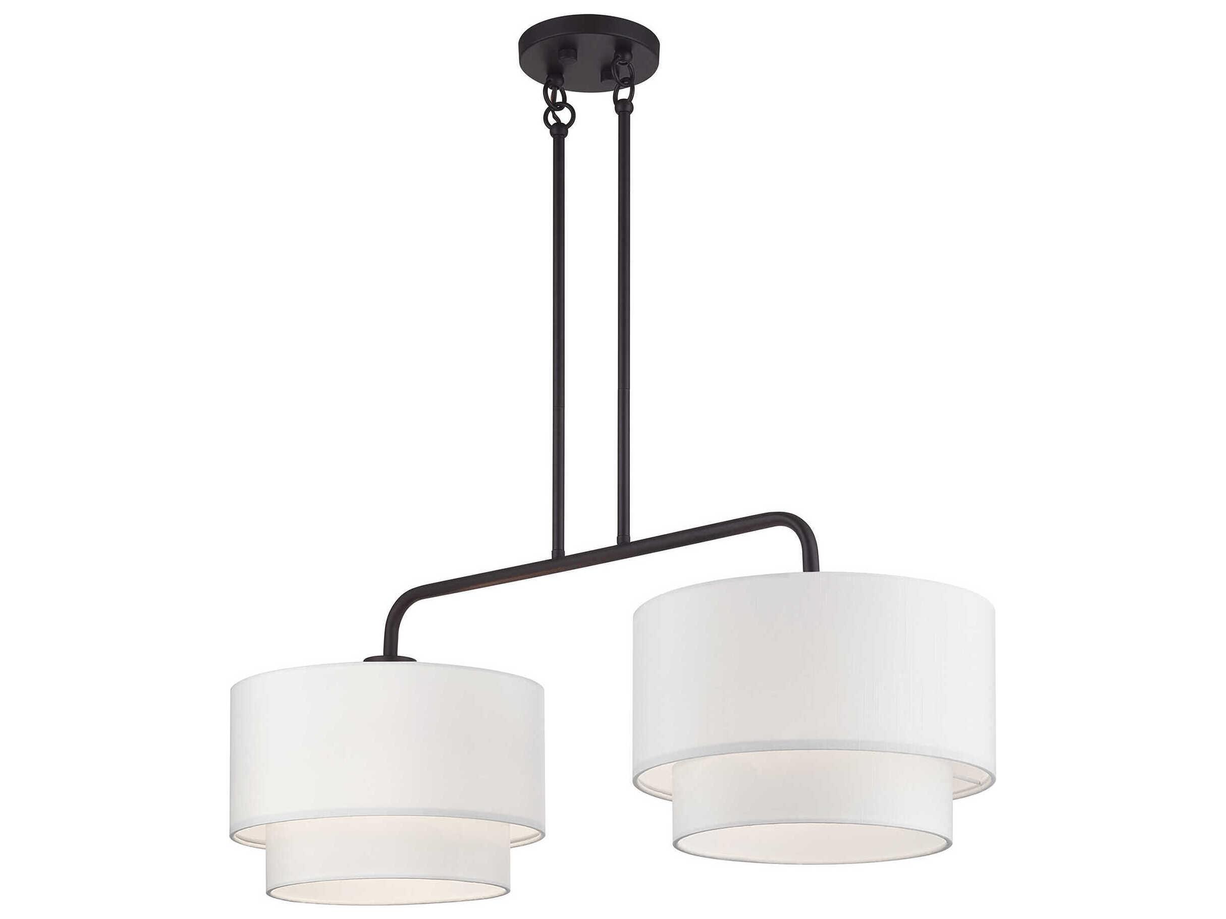 Livex Lighting Manorwood 2-Light Bronze Island Pendant