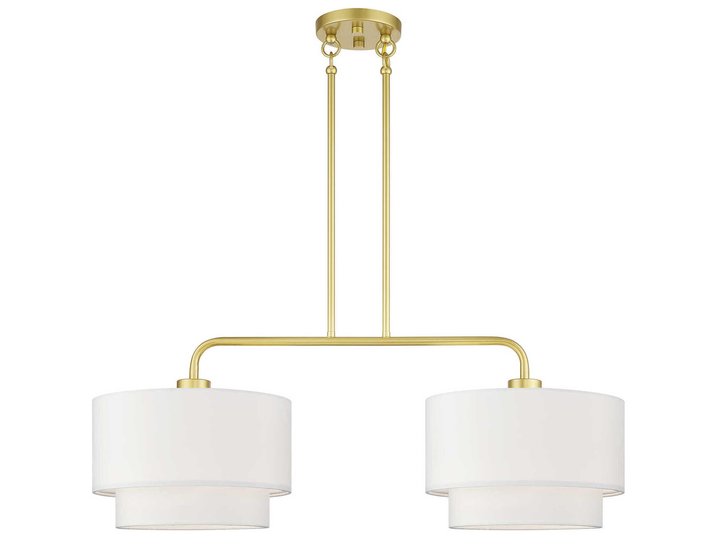 Livex Lighting Manorwood 2-Light Soft Gold Island Pendant