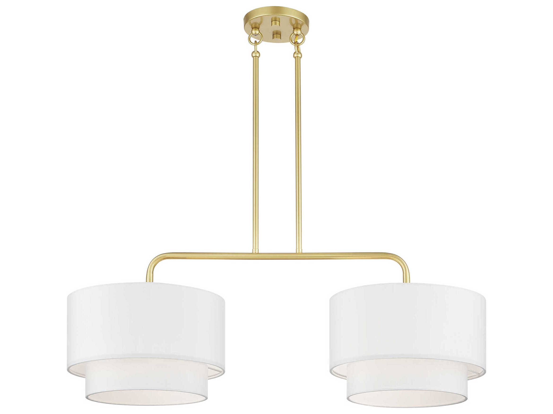 Livex Lighting Manorwood 2-Light Soft Gold Island Pendant
