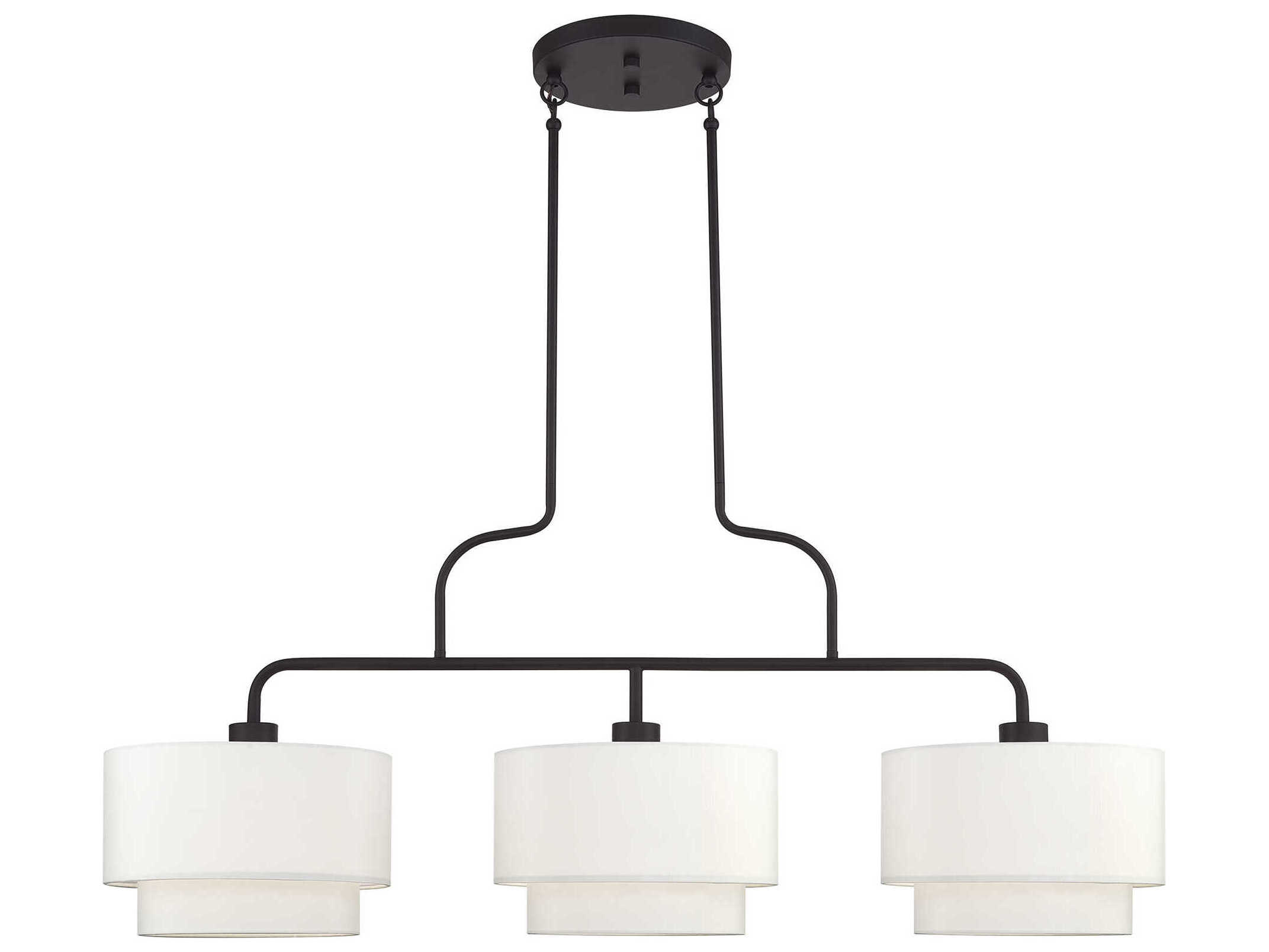 Livex Lighting Manorwood 3-Light Bronze Island Pendant