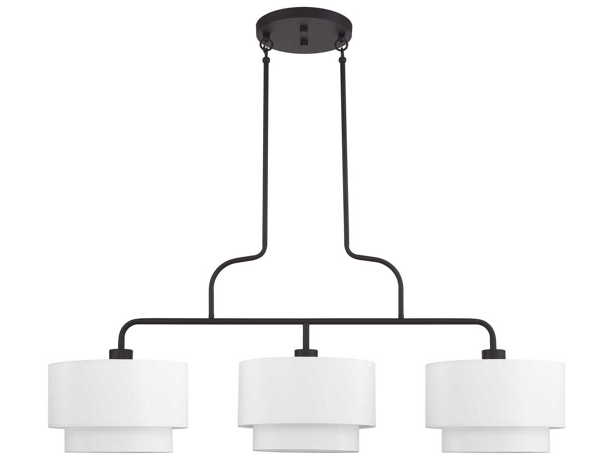 Livex Lighting Manorwood 3-Light Bronze Island Pendant