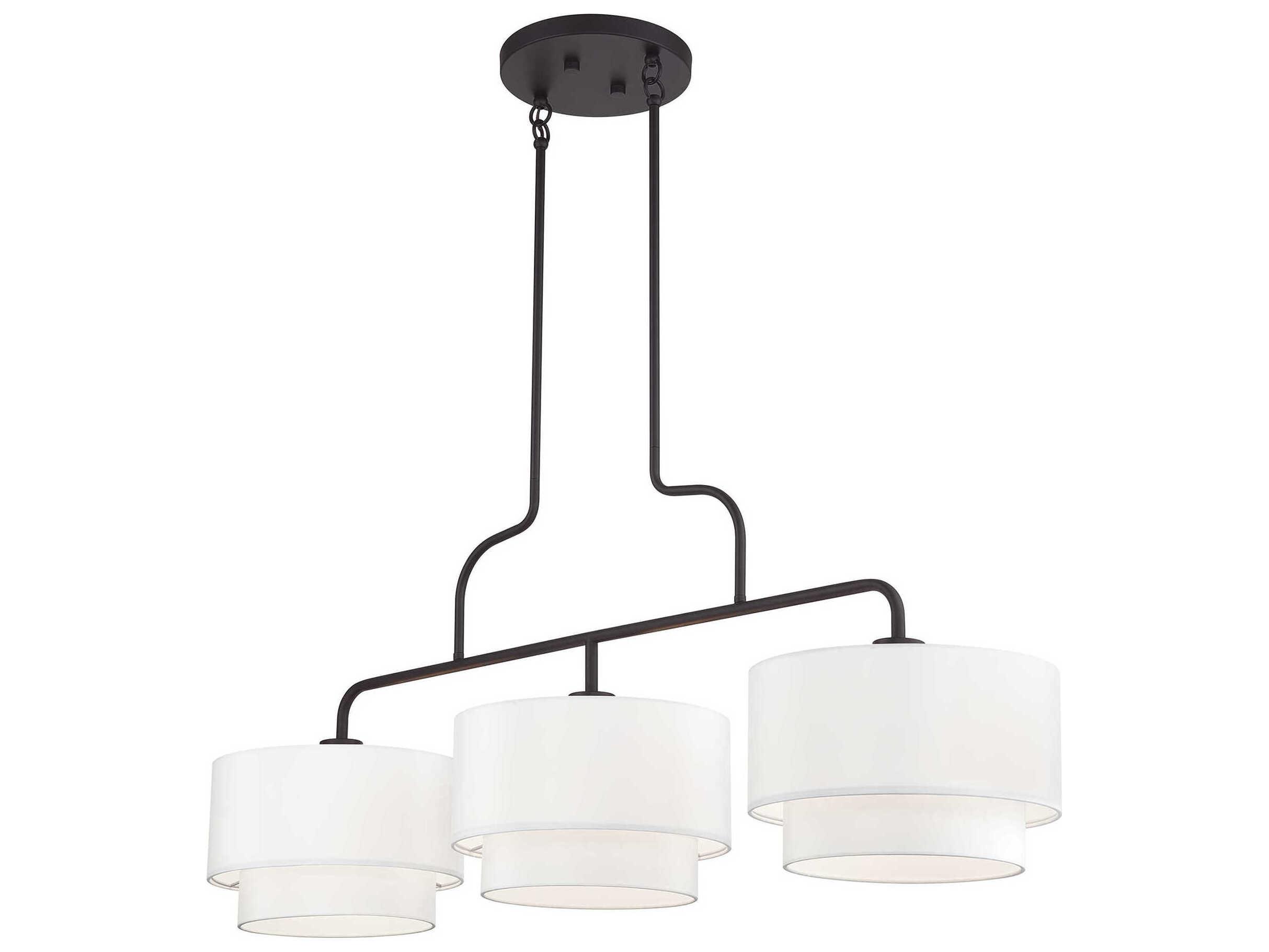 Livex Lighting Manorwood 3-Light Bronze Island Pendant