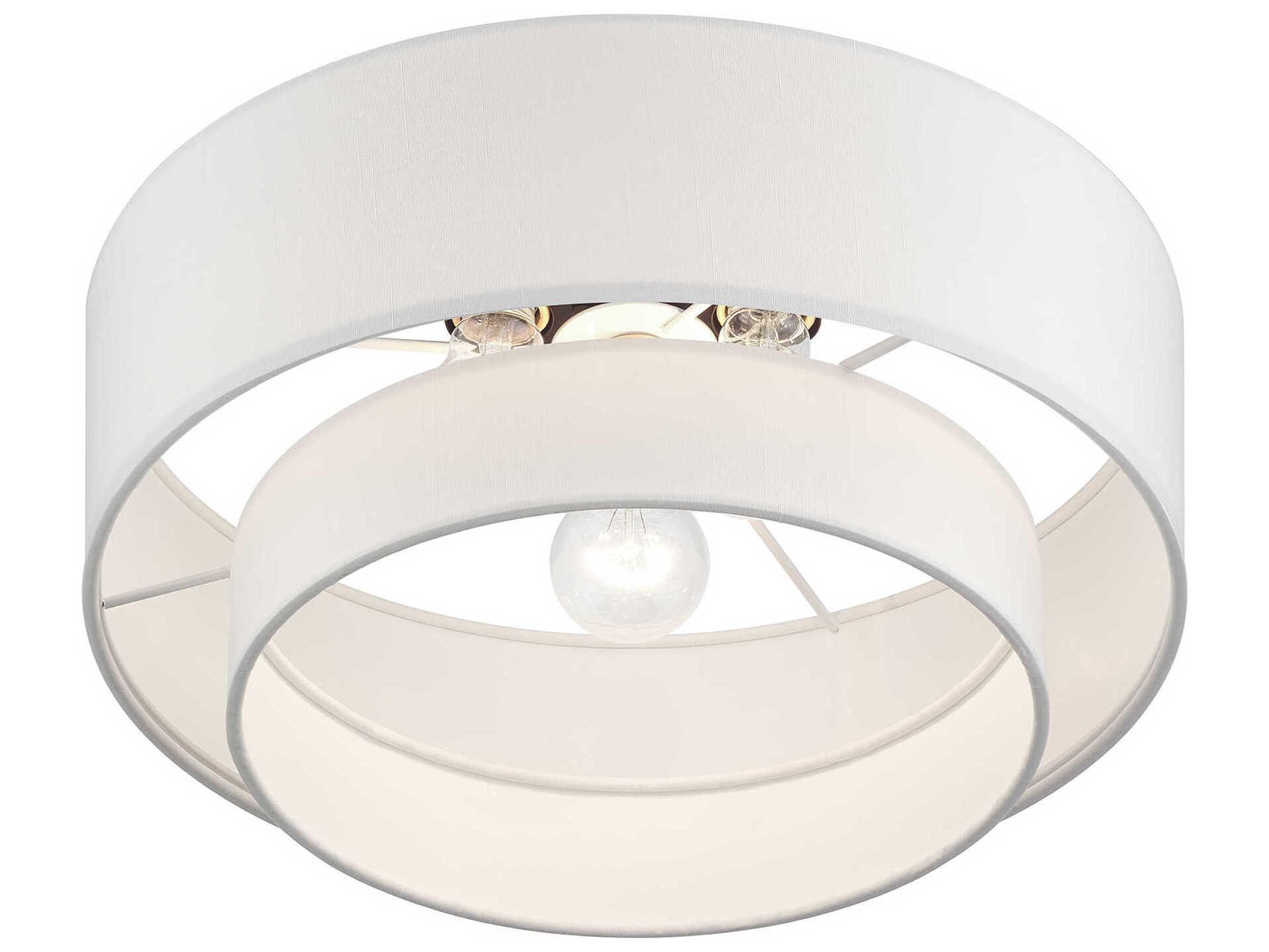 Livex Lighting Manorwood 3-Light Bronze Semi Flush Mount