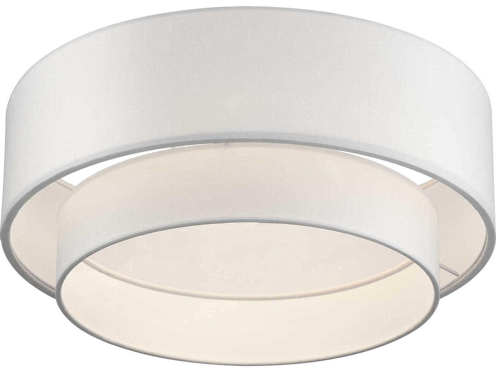 Livex Lighting Manorwood 3-Light Brushed Nickel Semi Flush Mount