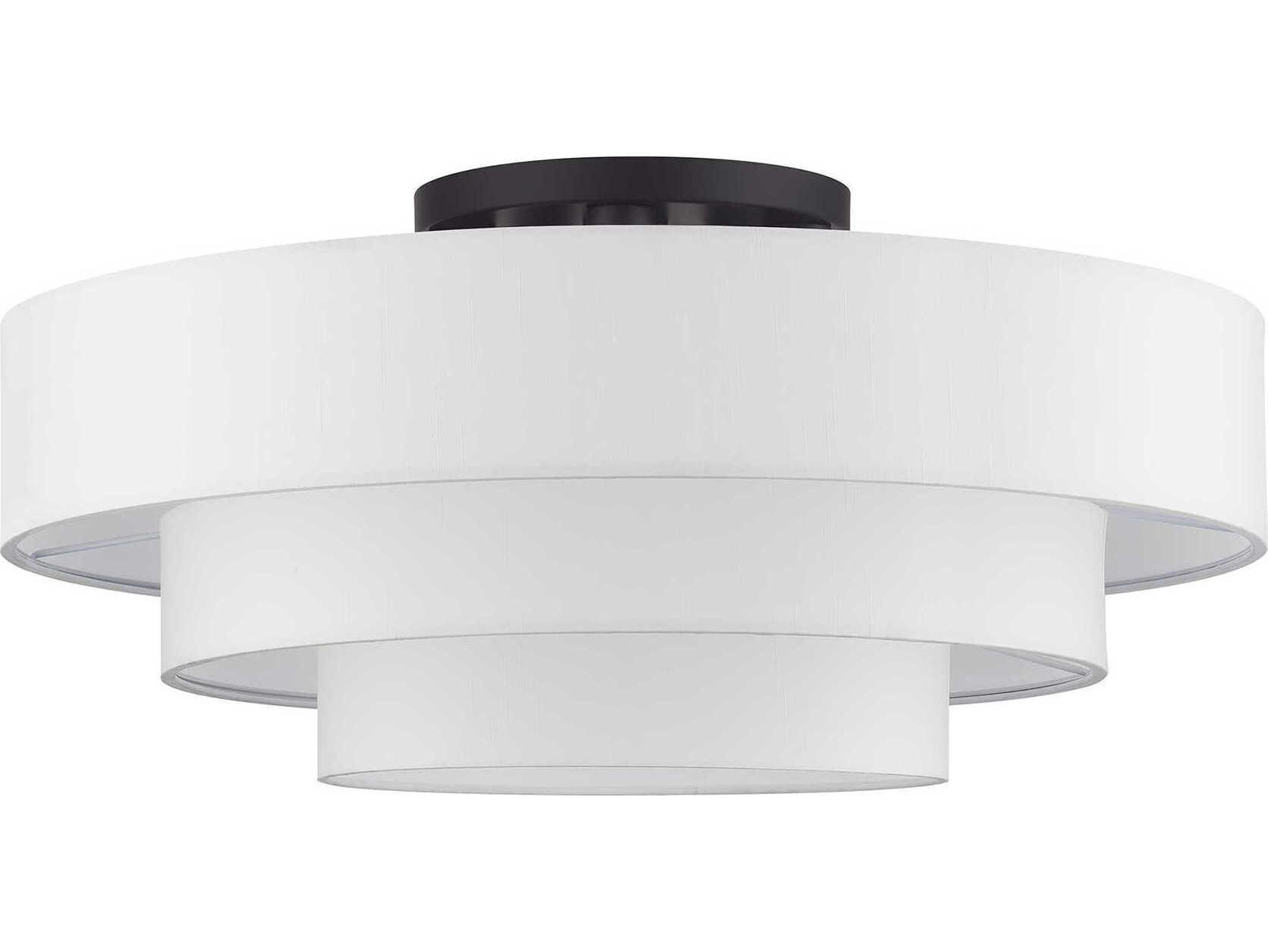 Livex Lighting Manorwood 5-Light Bronze Semi Flush Mount