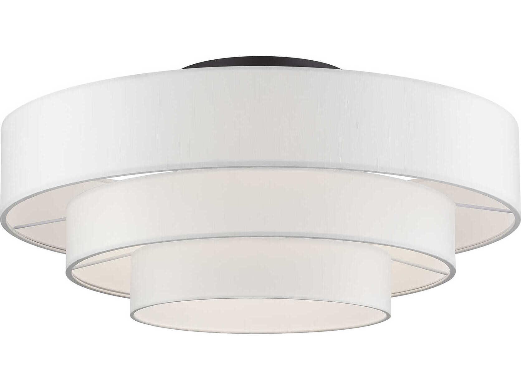 Livex Lighting Manorwood 5-Light Bronze Semi Flush Mount
