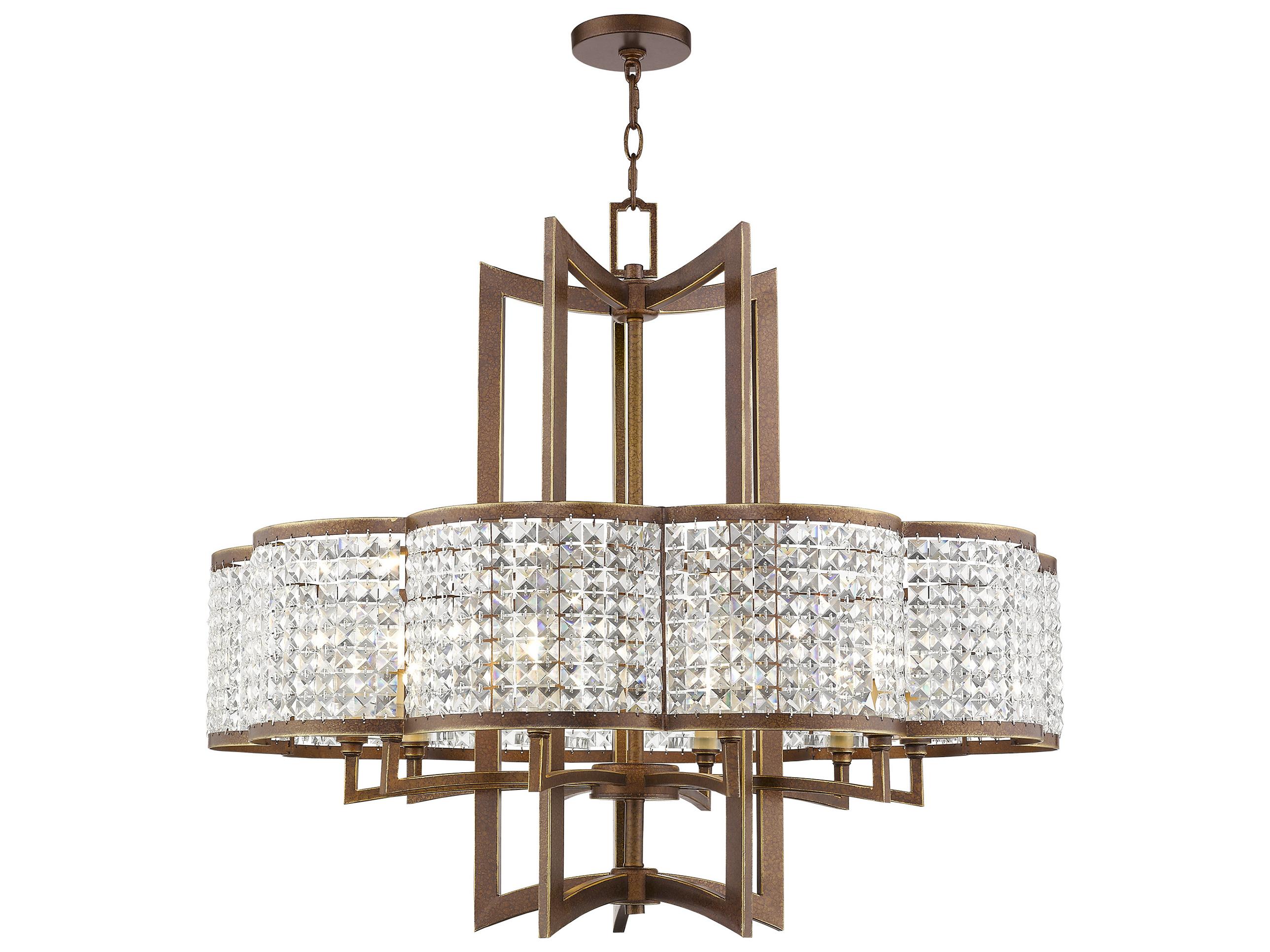 Livex Lighting Grammercy 10-Light Hand Applied Palacial Bronze Chandelier