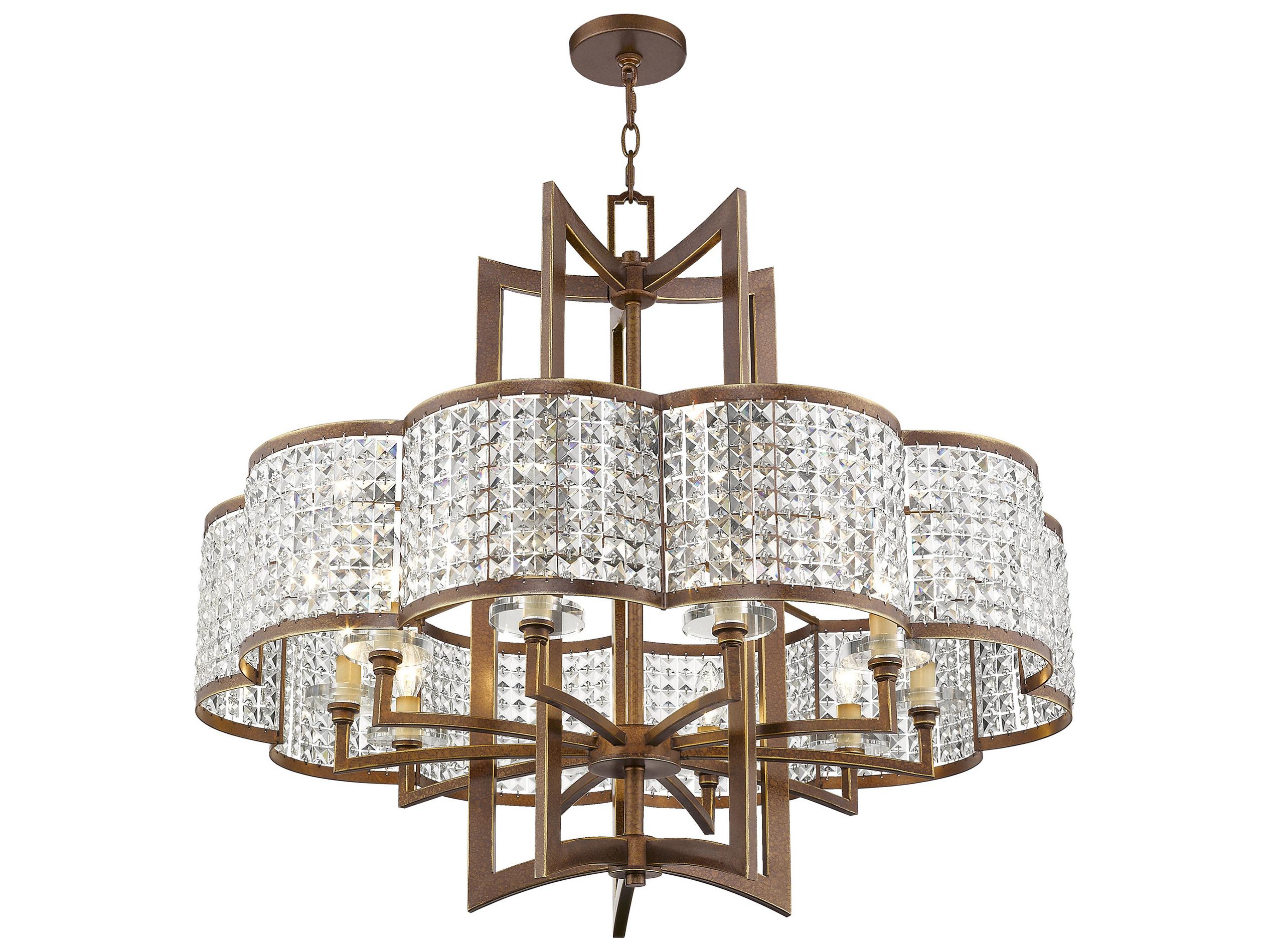 Livex Lighting Grammercy 10-Light Hand Applied Palacial Bronze Chandelier
