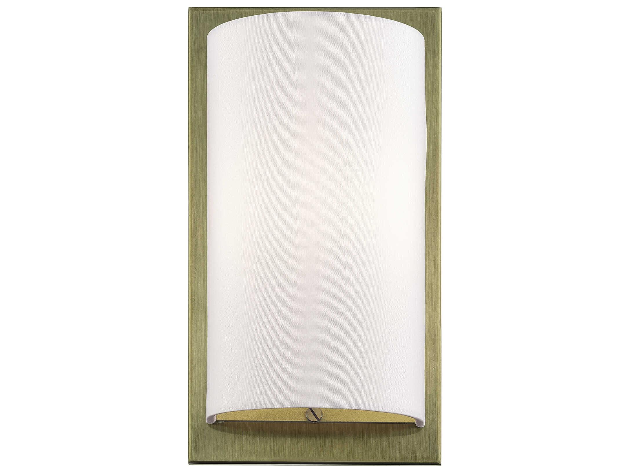 Livex Lighting Brenton 1-Light Antique Brass Wall Sconce